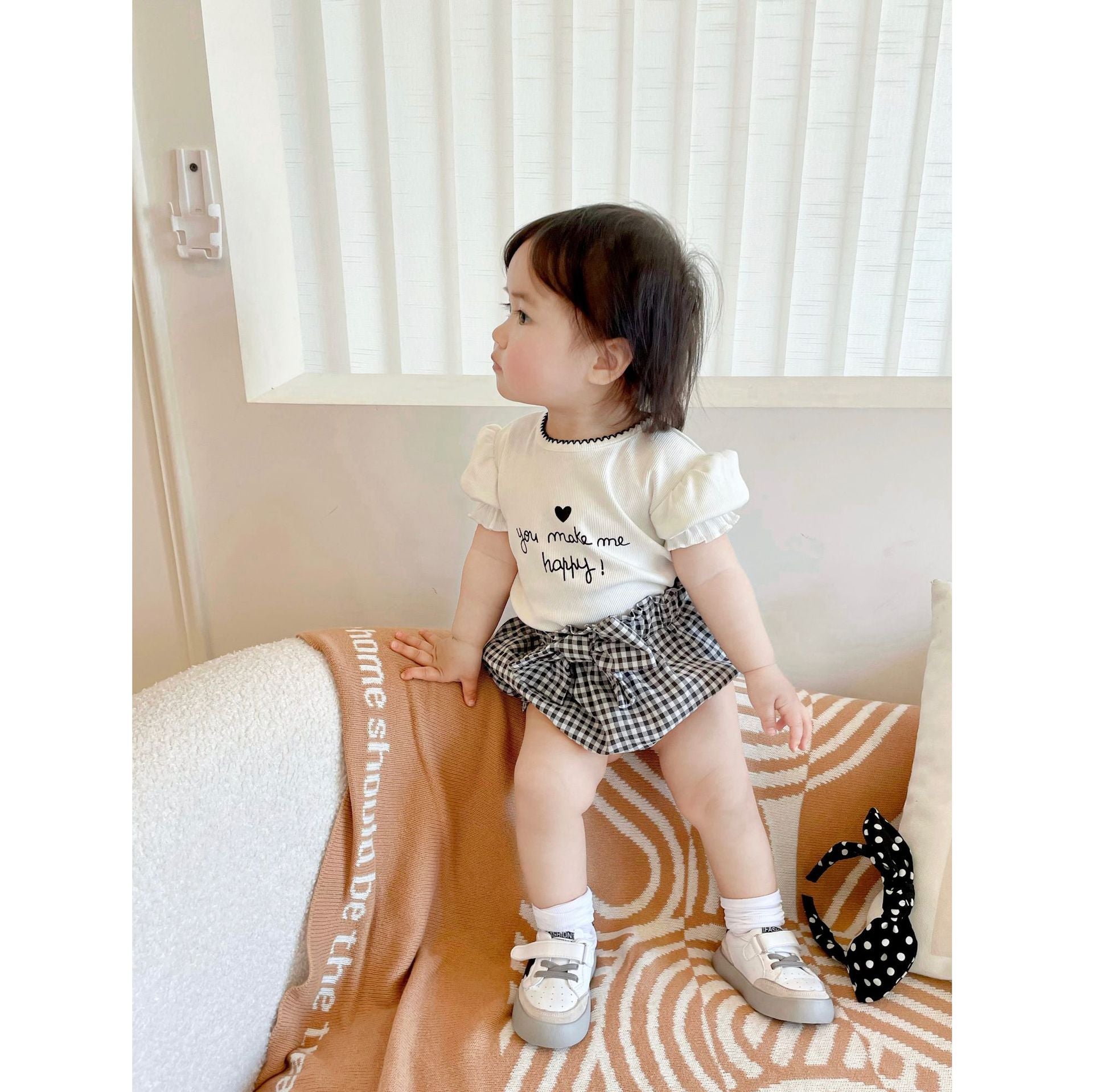 【BABY】ギンガムチェックビッグリボンブルマ CawaKomostore