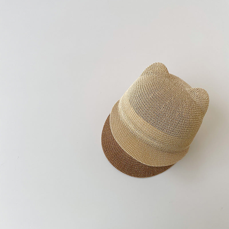 【帽子】熊耳の麦わら帽子 CawaKomostore