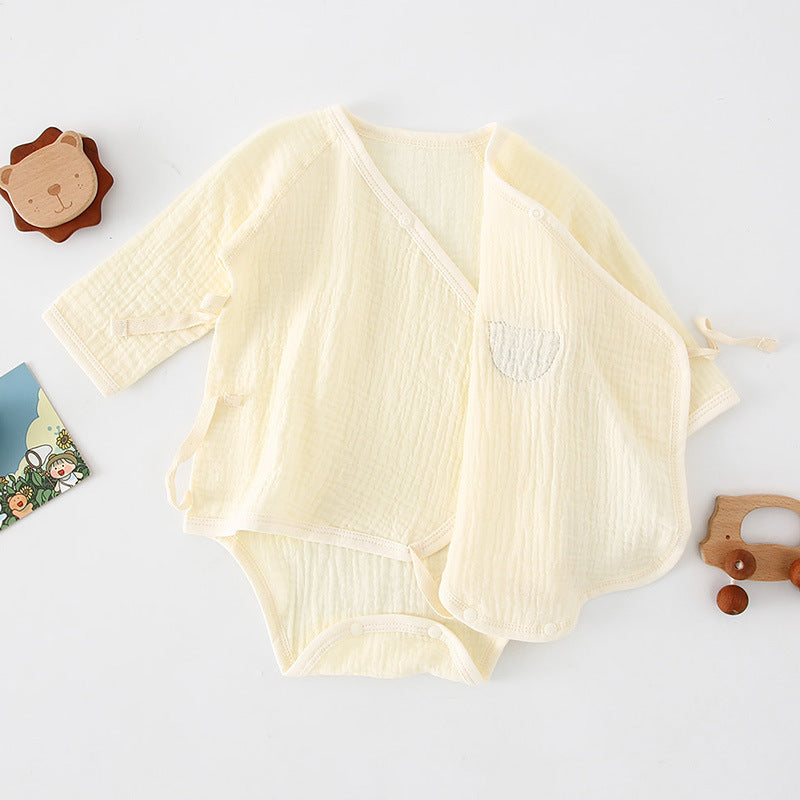 【BABY】モコくまさん前開きロンパース　 CawaKomostore
