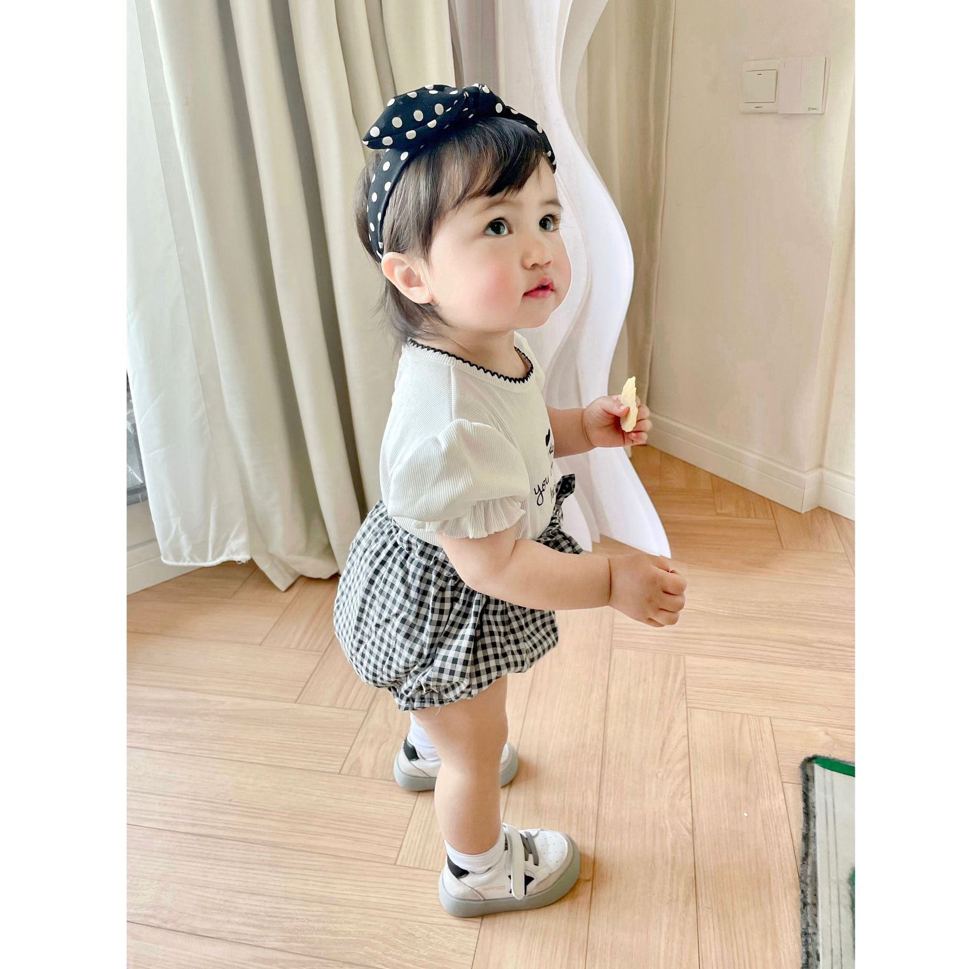 【BABY】ギンガムチェックビッグリボンブルマ CawaKomostore