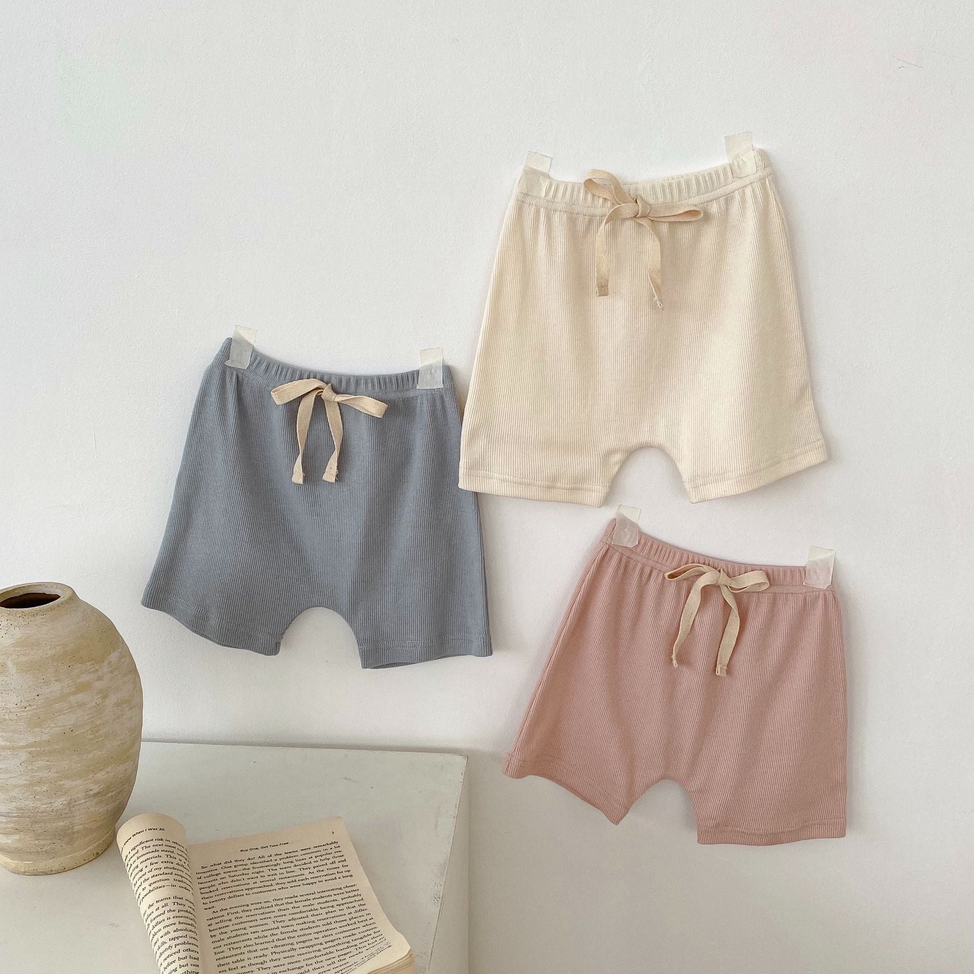 【BABY】コットンシンプルデザイン短パン CawaKomostore