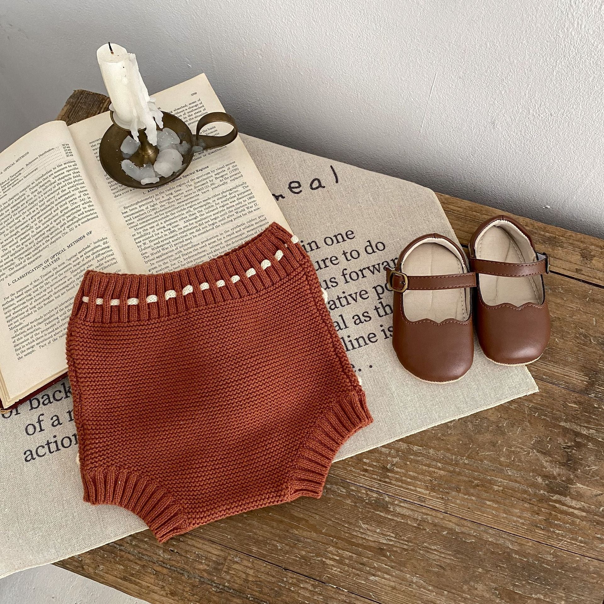 【BABY】ポンポンあずき色ブルマ CawaKomostore