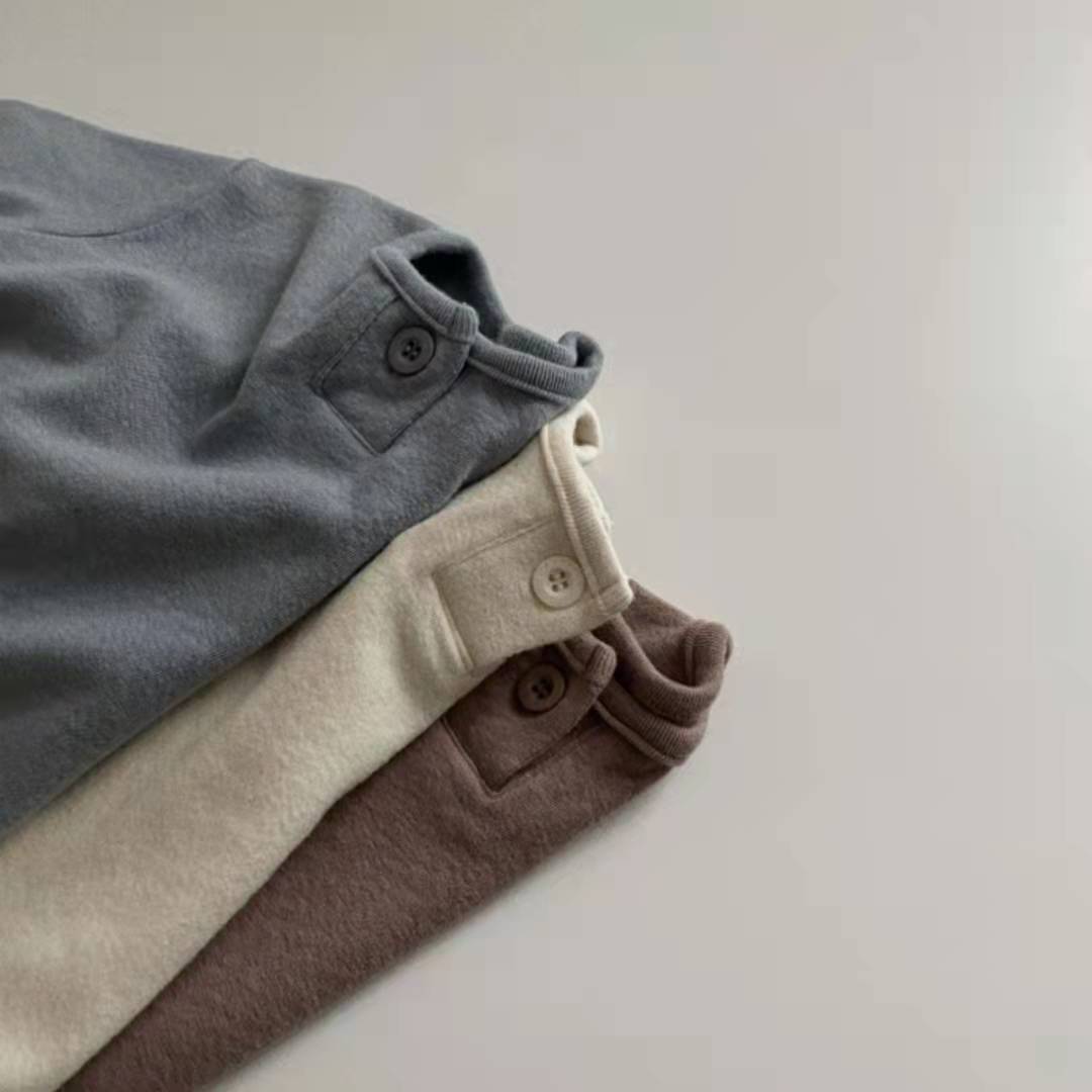 【BABY】ボタンデザインスウェット CawaKomostore