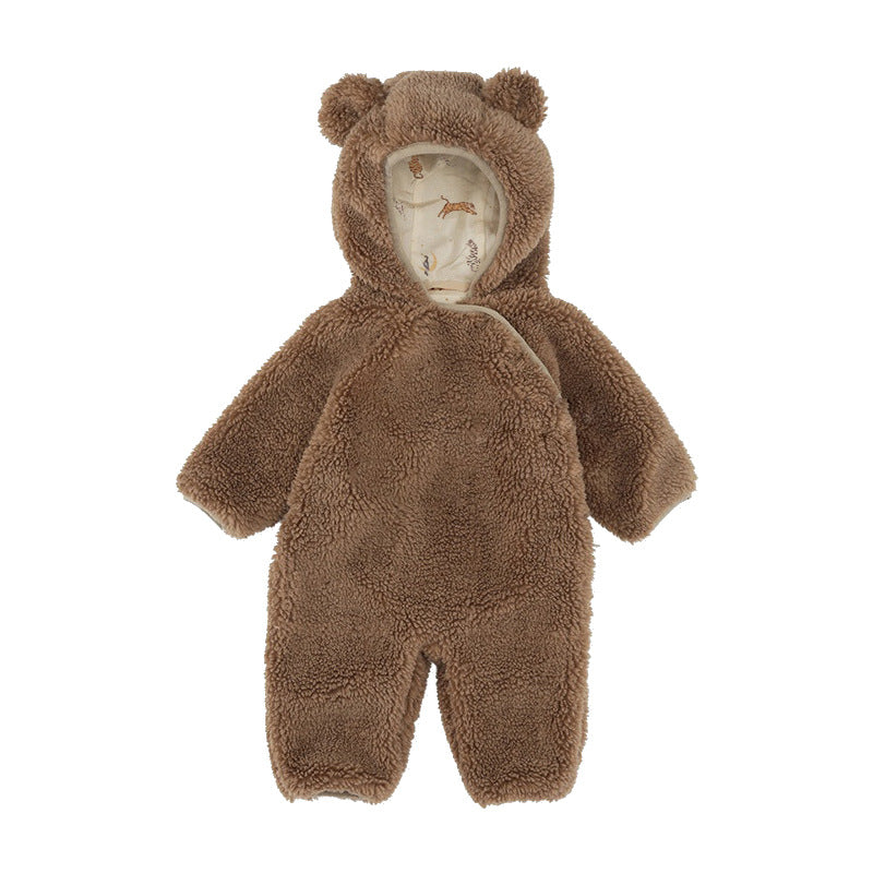 【BABY】もこもこくまさんジャンプスーツ🐻 CawaKomostore