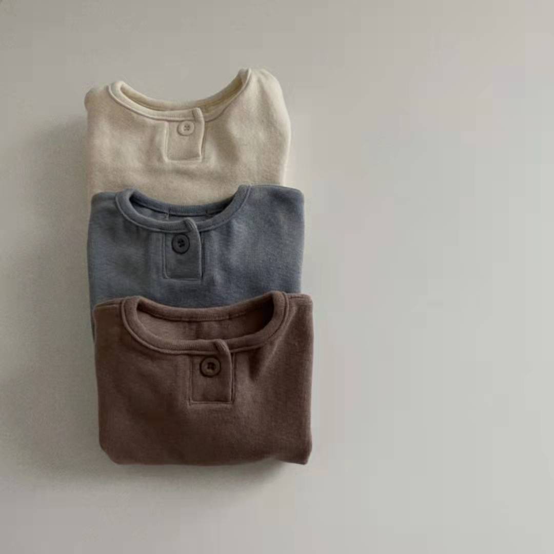 【BABY】ボタンデザインスウェット CawaKomostore