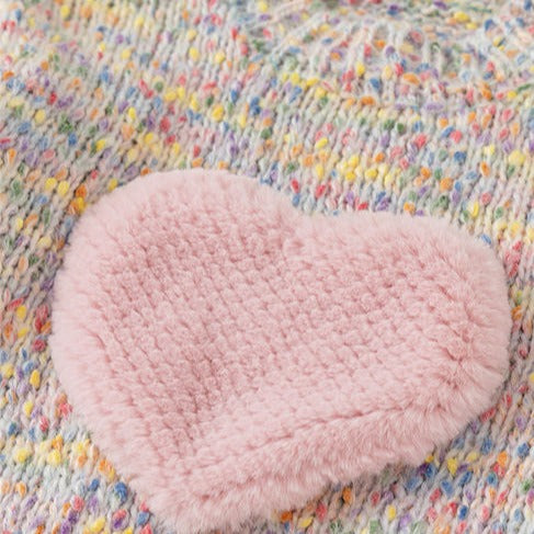 【BABY】カラフルハートニットプルオーバー CawaKomostore