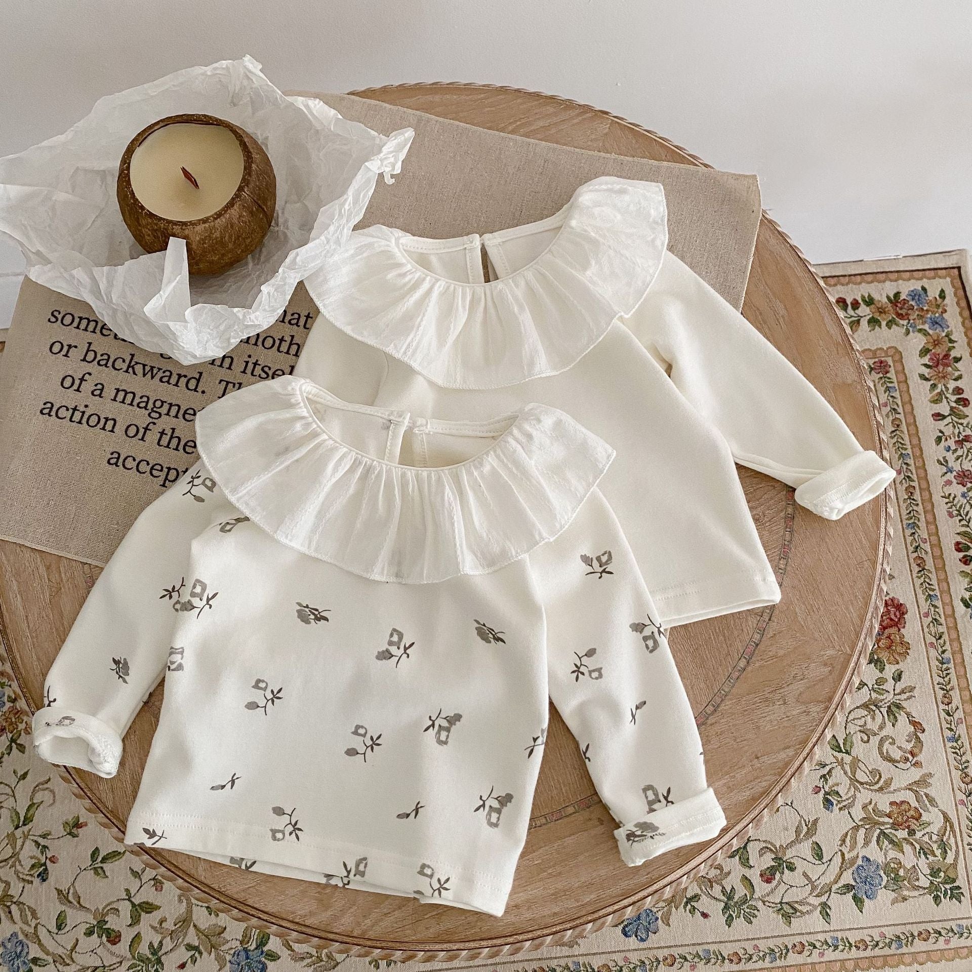 【BABY】フリル 2style ロングティ Plain / Flower CawaKomostore