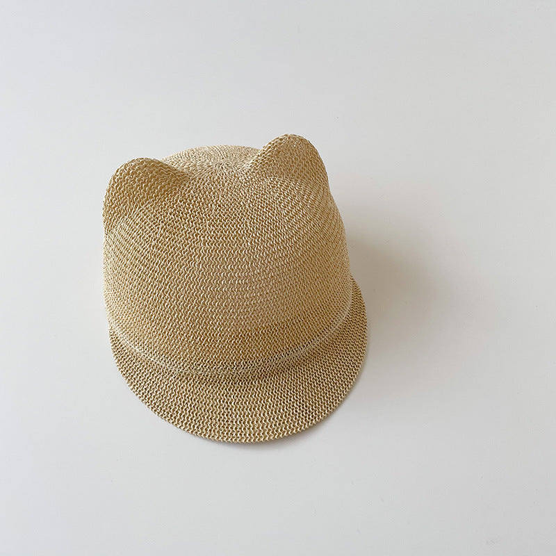 【帽子】熊耳の麦わら帽子 CawaKomostore