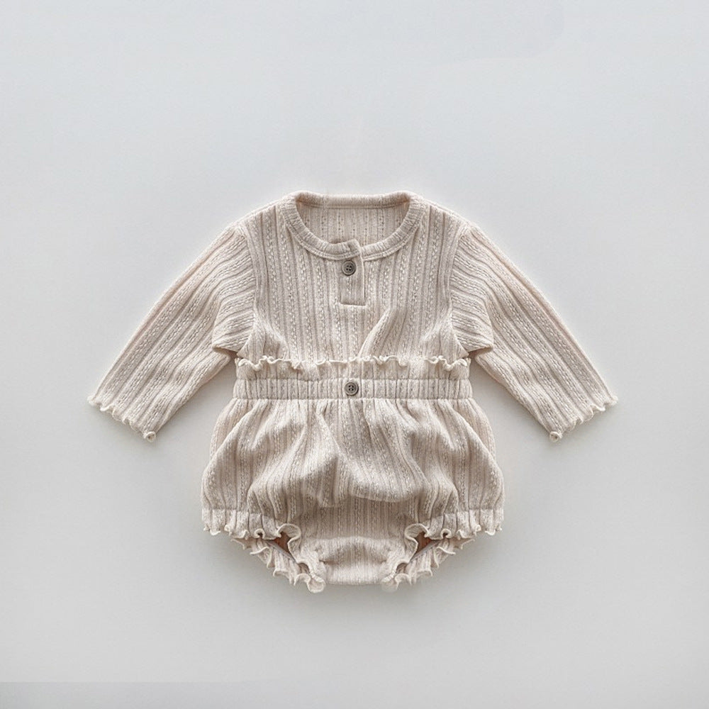 【BABY】レタストリム長袖ブルマwith ターバン3点セット CawaKomostore