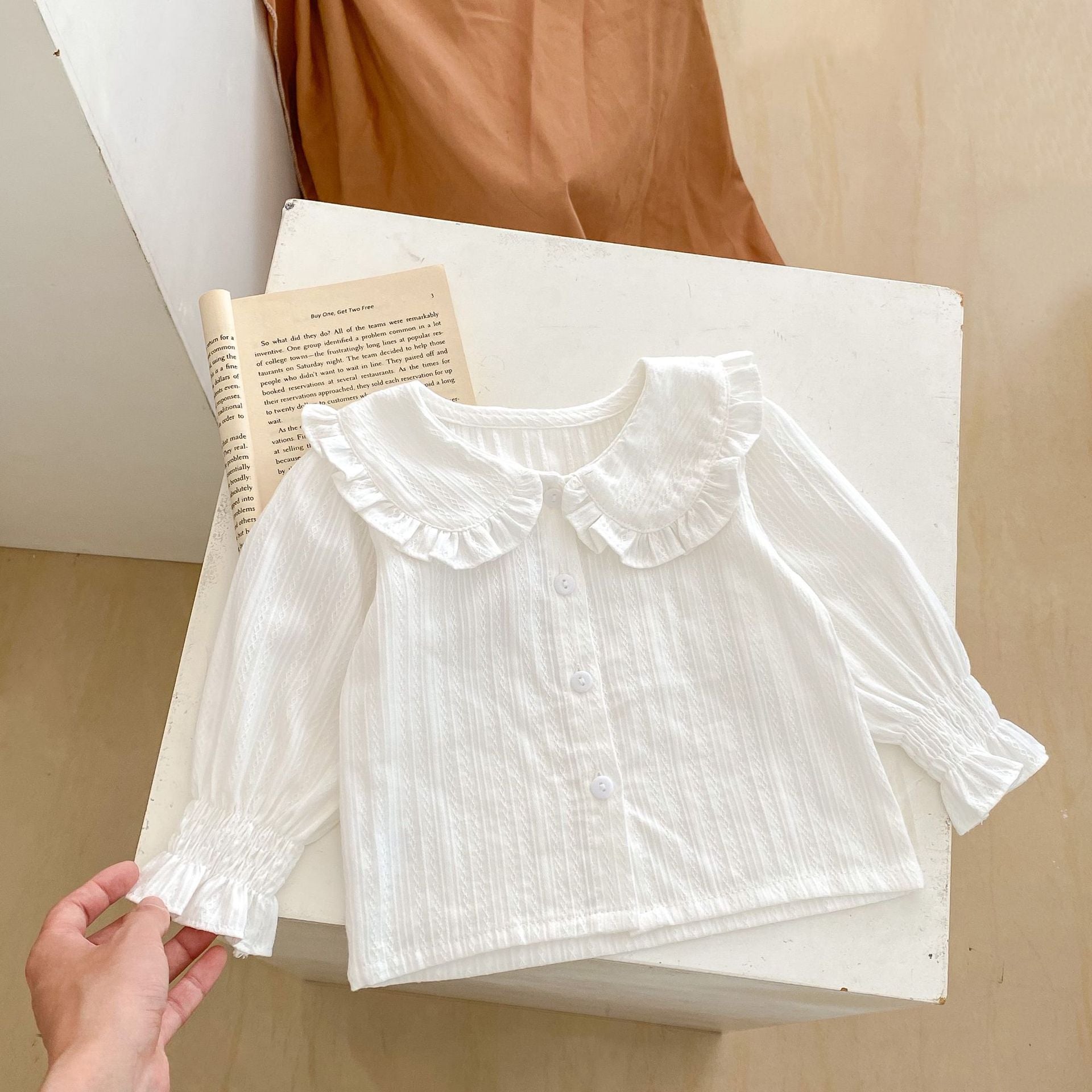 【BABY】ホワイトブラウス ＆ フラワーブルマ CawaKomostore