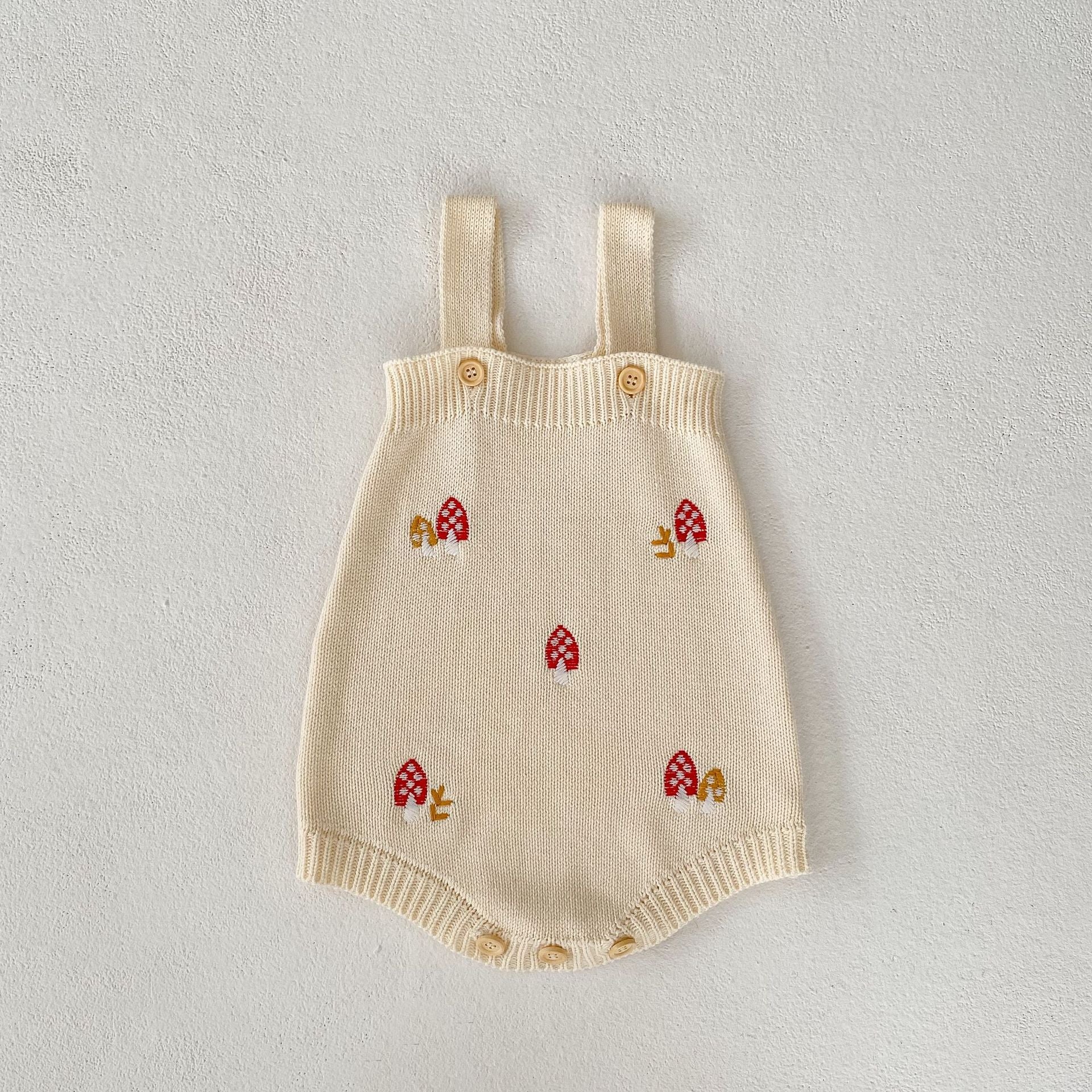 【BABY】 キノコ刺繡カーディガン/サロペット CawaKomostore