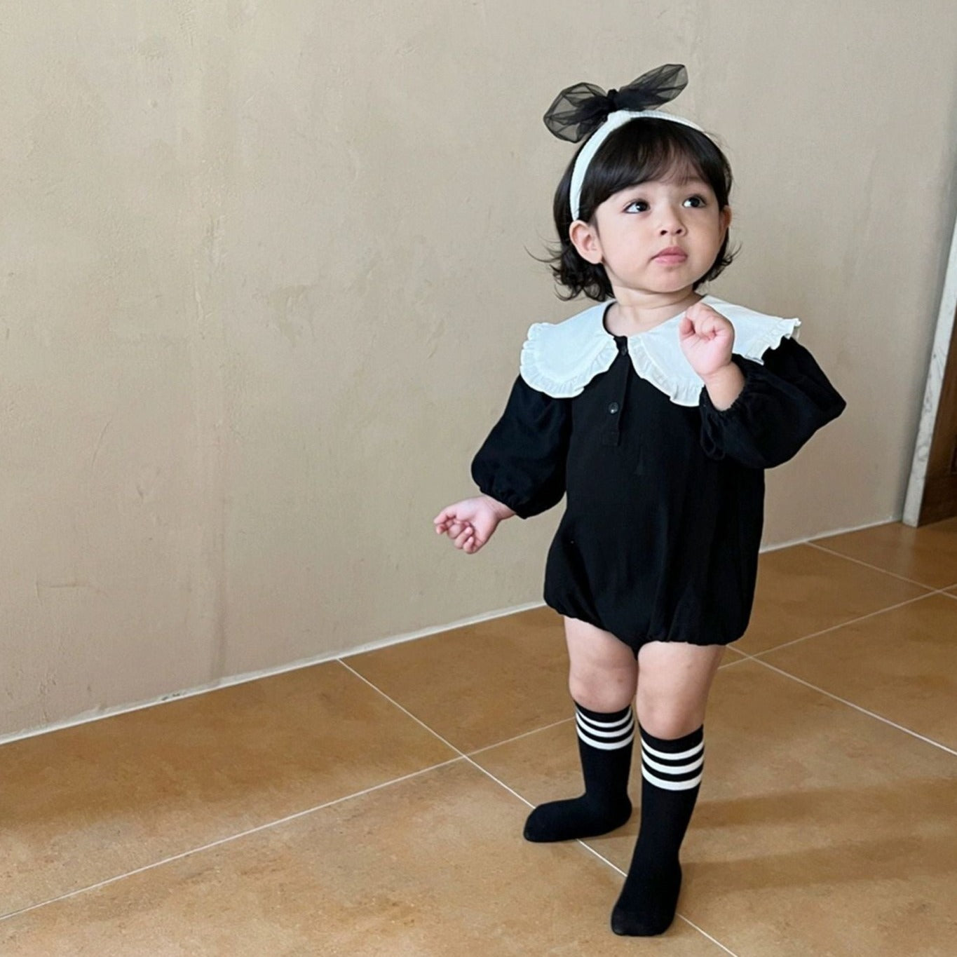 【BABY】 シックビックカラーロンパース CawaKomostore