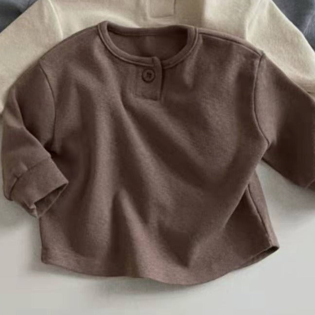【BABY】ボタンデザインスウェット CawaKomostore
