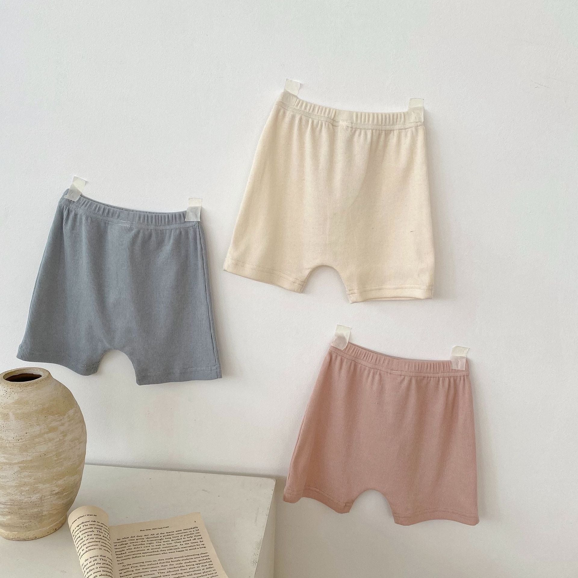 【BABY】コットンシンプルデザイン短パン CawaKomostore