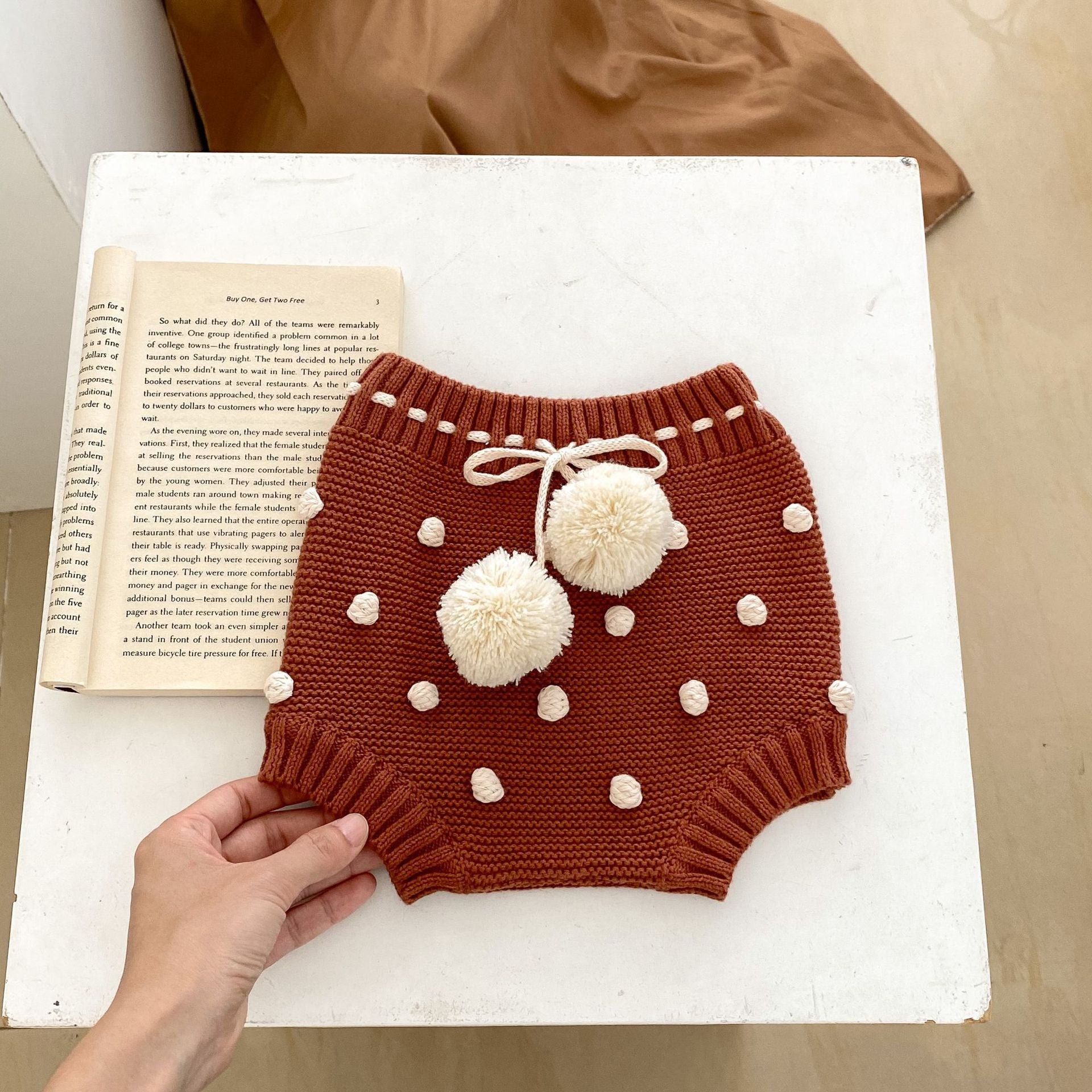 【BABY】ポンポンあずき色ブルマ CawaKomostore
