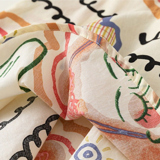 【GIRL】アーティスティックノースリーブワンピース CawaKomostore