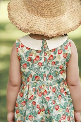 【GIRL】ノースリーブストロベリー ワンピース CawaKomostore
