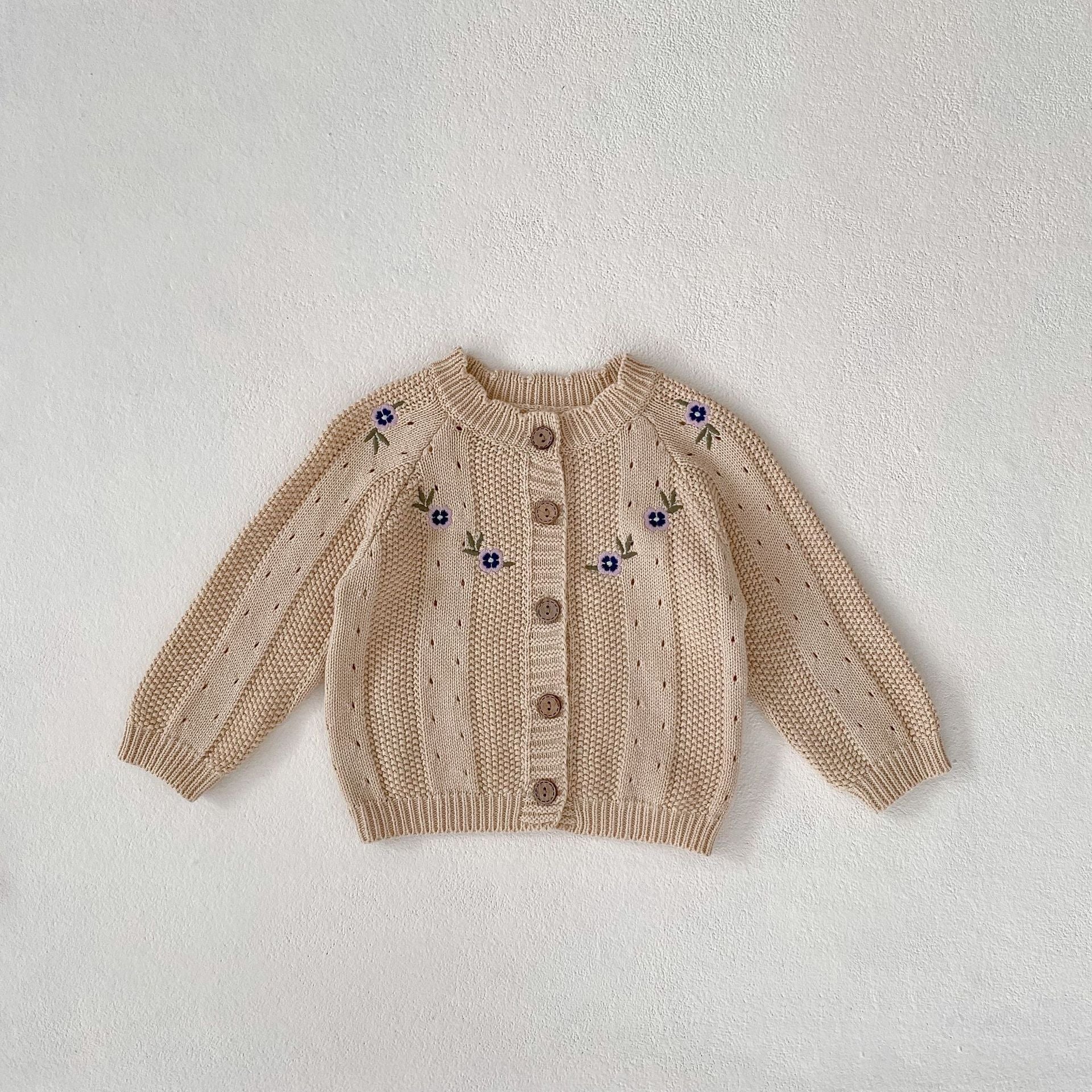 【BABY】 デザインニットフラワーカーディガン/サロペット CawaKomostore