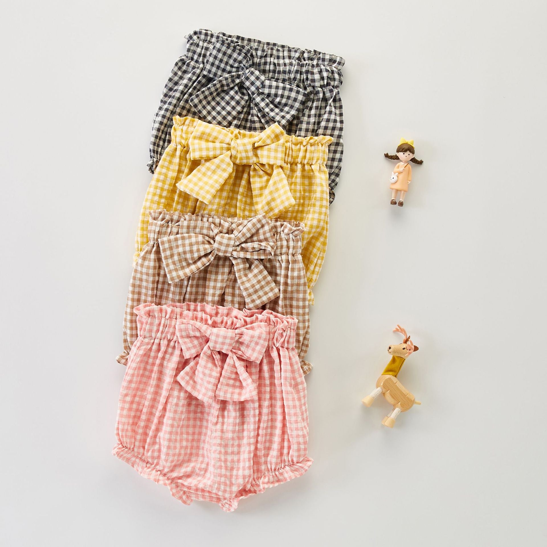 【BABY】ギンガムチェックビッグリボンブルマ CawaKomostore