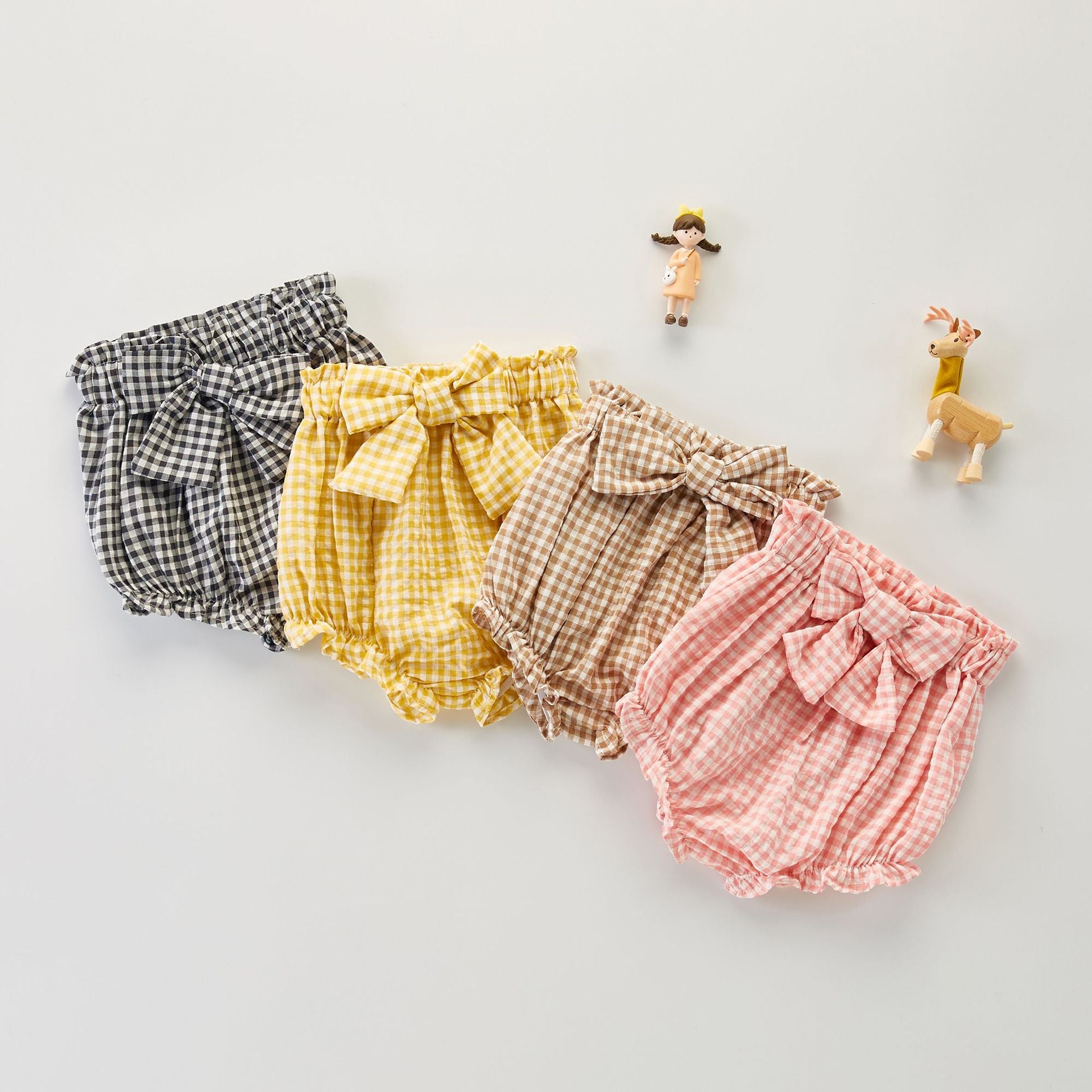 【BABY】ギンガムチェックビッグリボンブルマ CawaKomostore