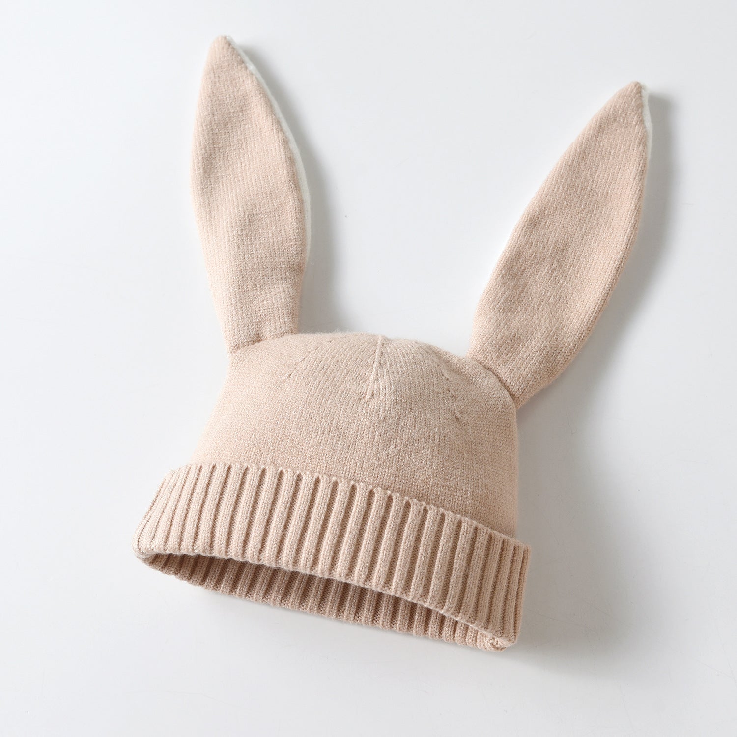 【BABY】なみなみボーダーニットロンパース(うさ耳ニット帽付き) CawaKomostore