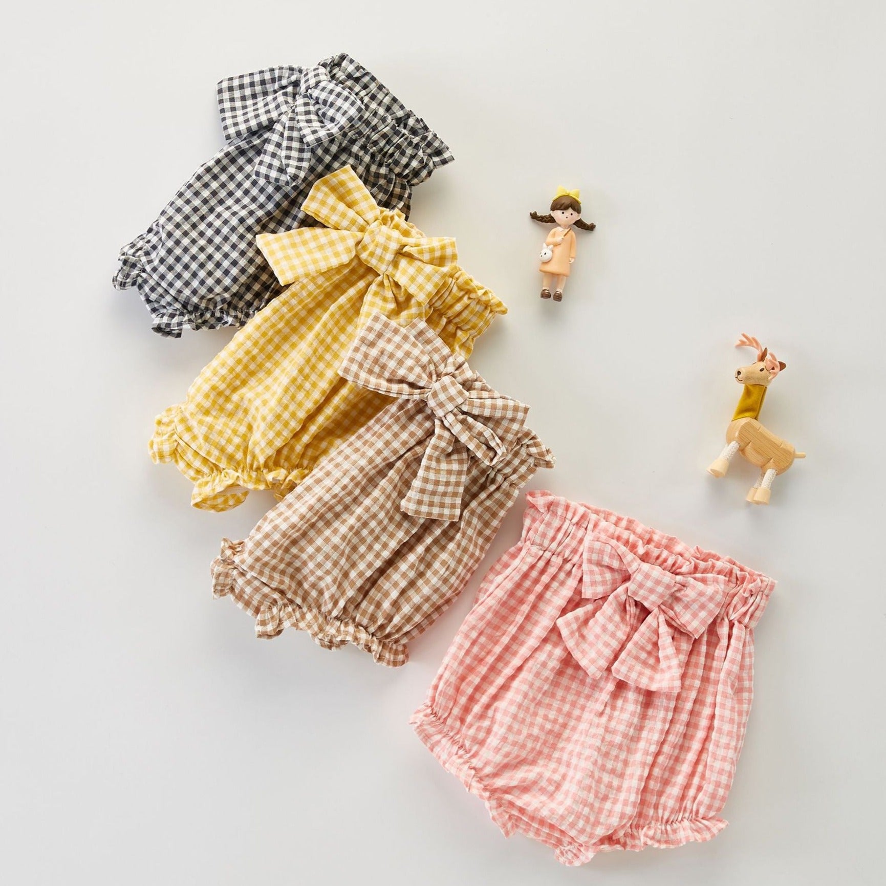 【BABY】ギンガムチェックビッグリボンブルマ CawaKomostore