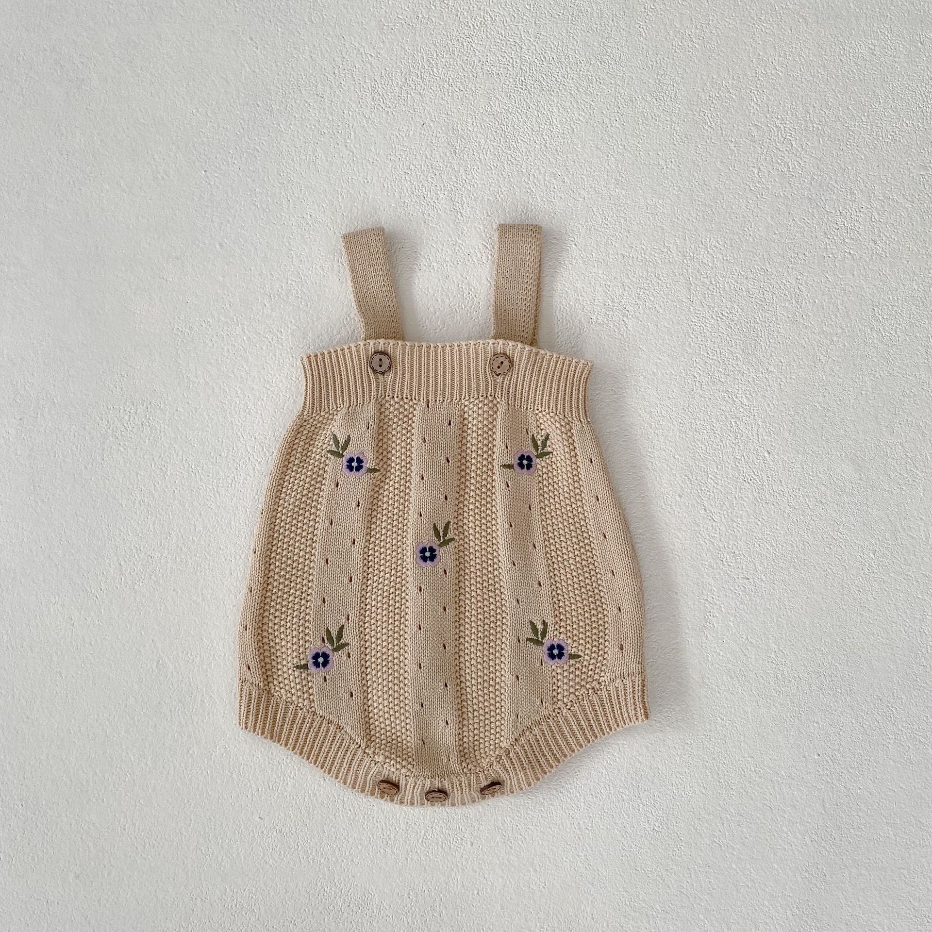 【BABY】 デザインニットフラワーカーディガン/サロペット CawaKomostore