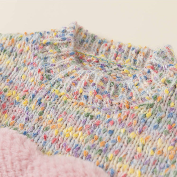 【BABY】カラフルハートニットプルオーバー CawaKomostore