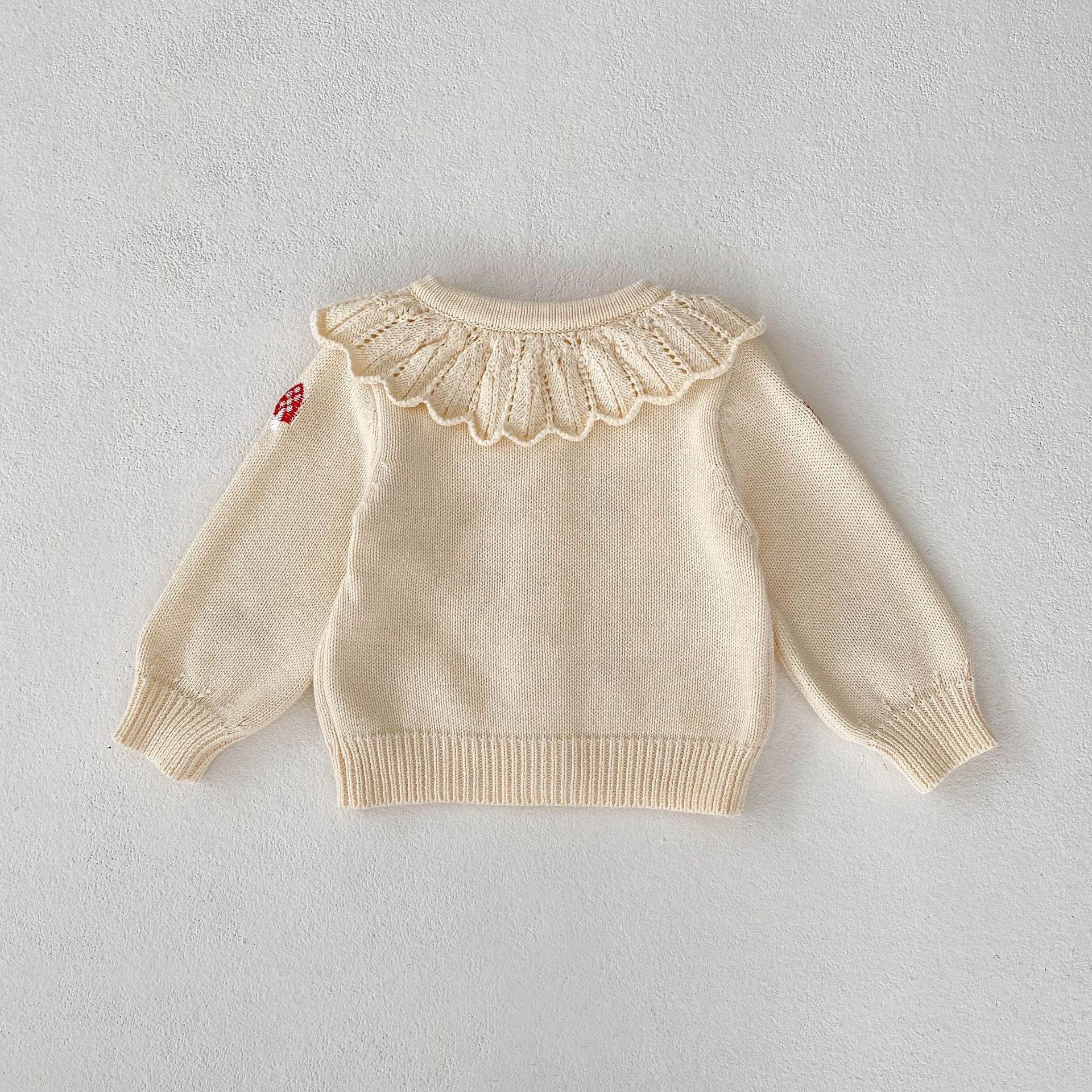 【BABY】 キノコ刺繡カーディガン/サロペット CawaKomostore