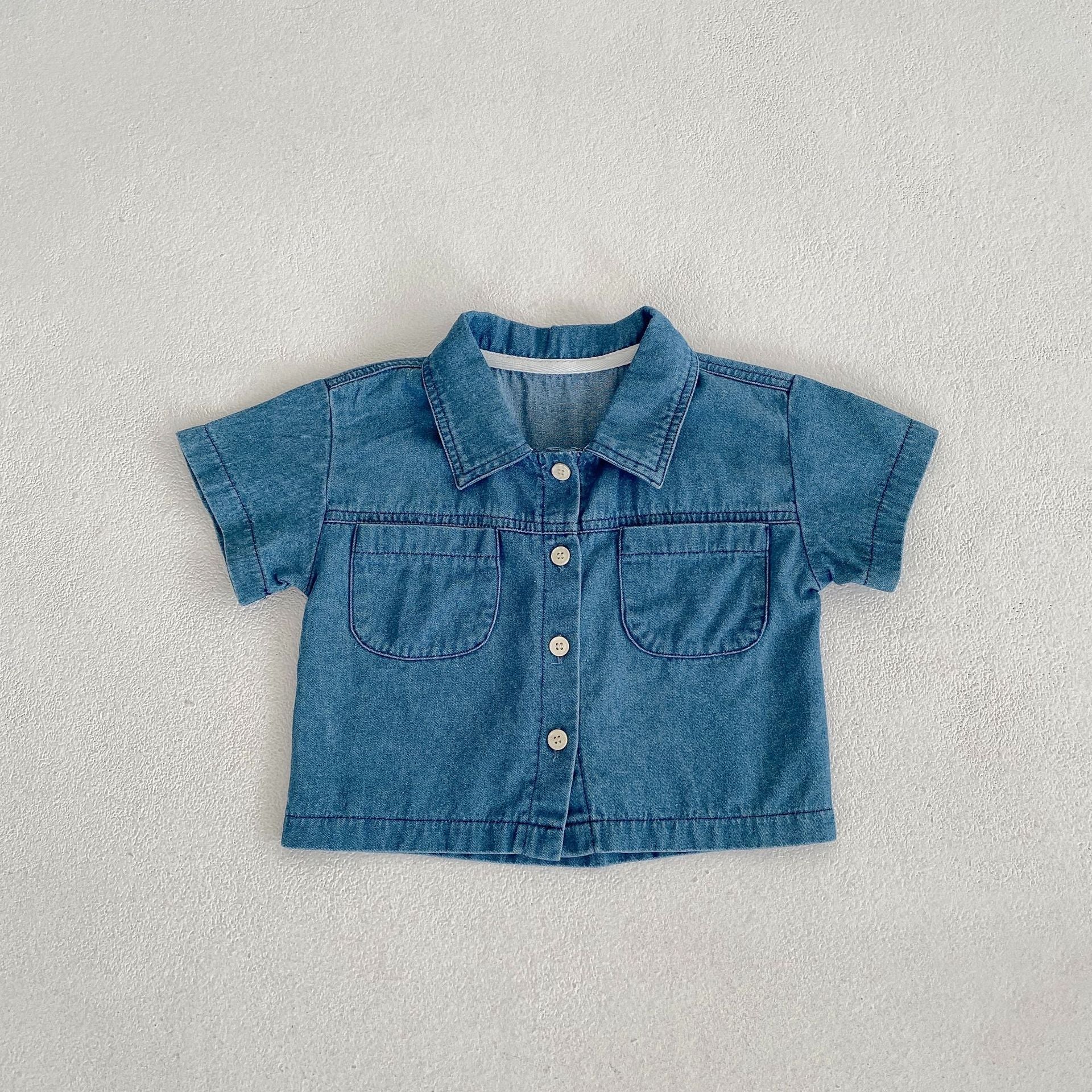【BABY】4pockets ショートデニムセットアップ CawaKomostore