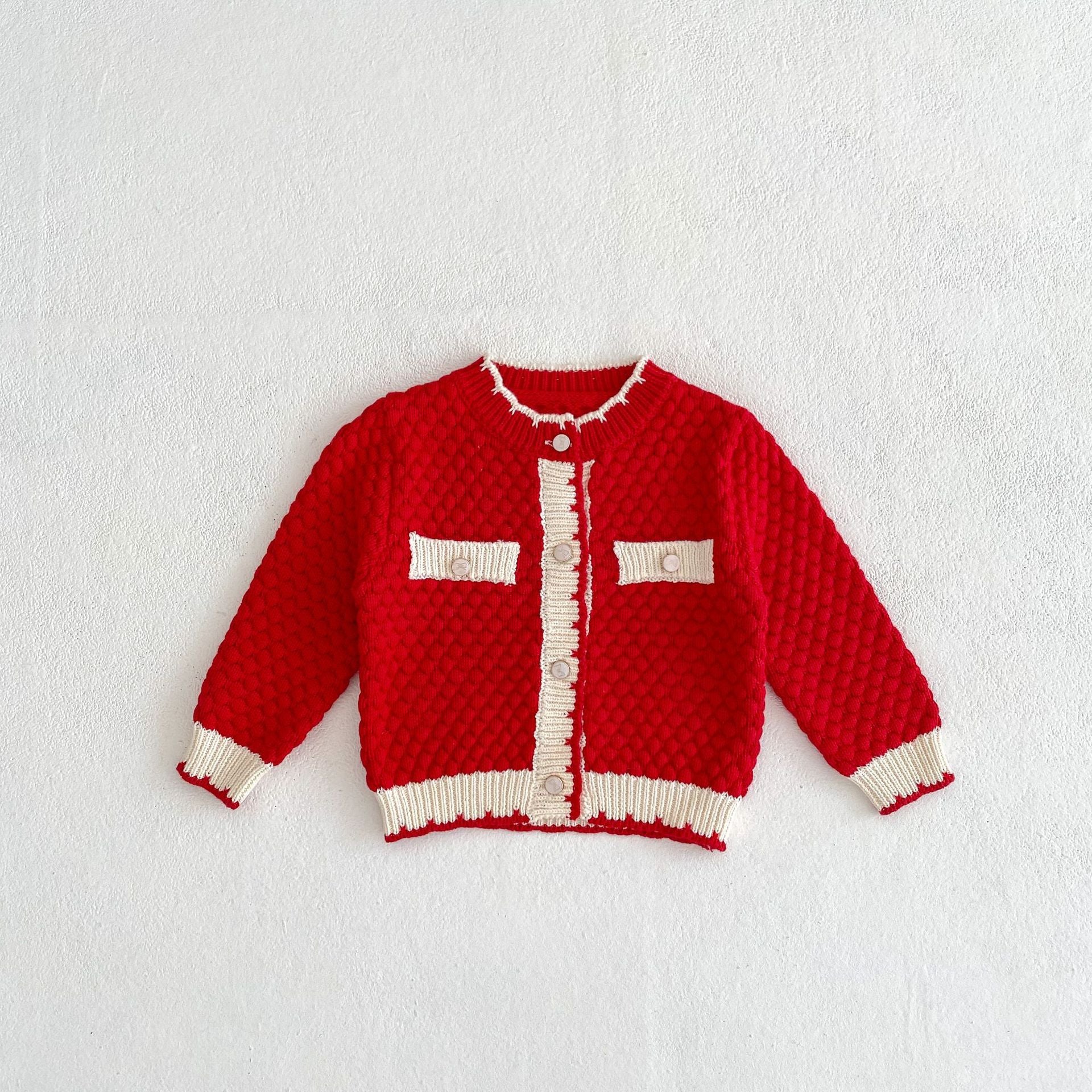 【BABY】ぽこぽこニットカーディガン / サロペット CawaKomostore