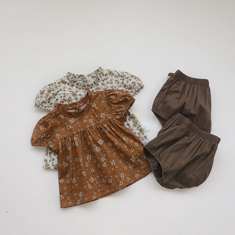 【BABY】小花柄コットン柄セットアップ CawaKomostore