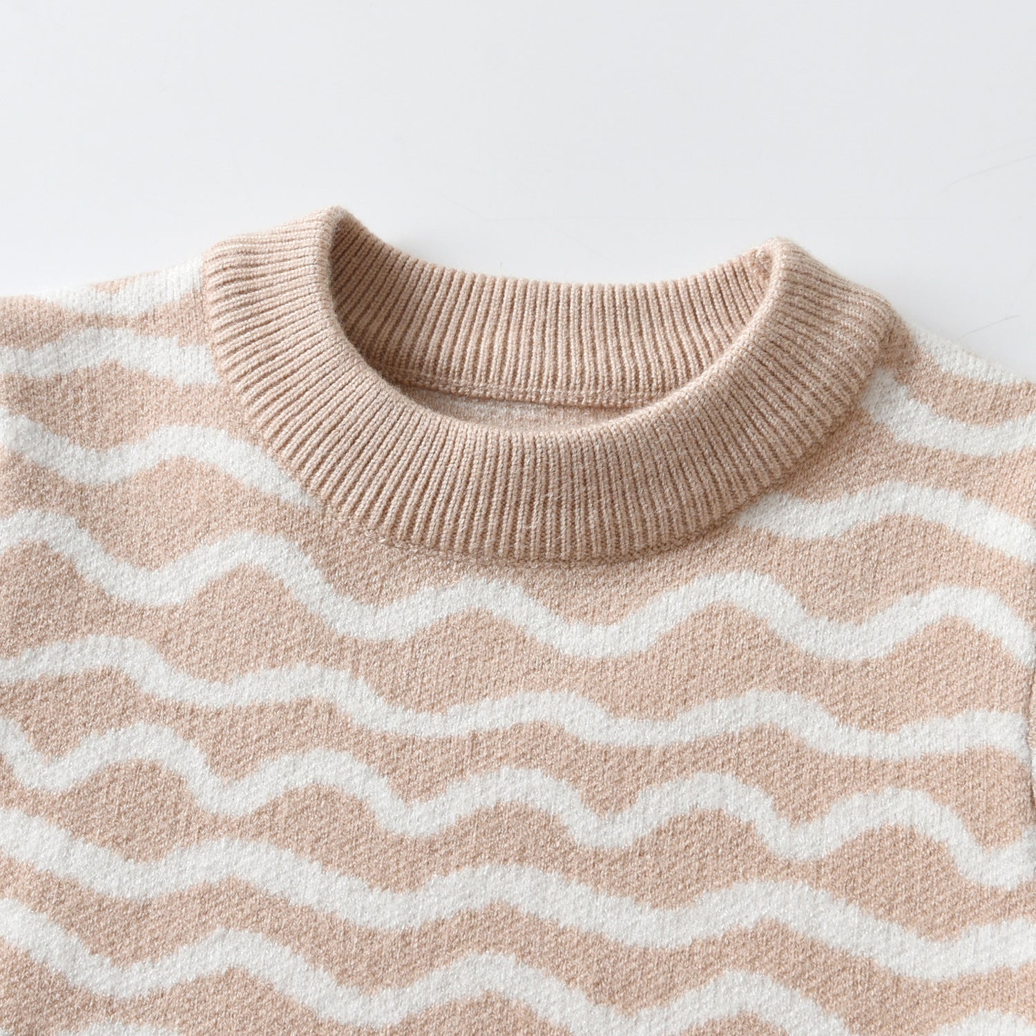 【BABY】なみなみボーダーニットロンパース(うさ耳ニット帽付き) CawaKomostore