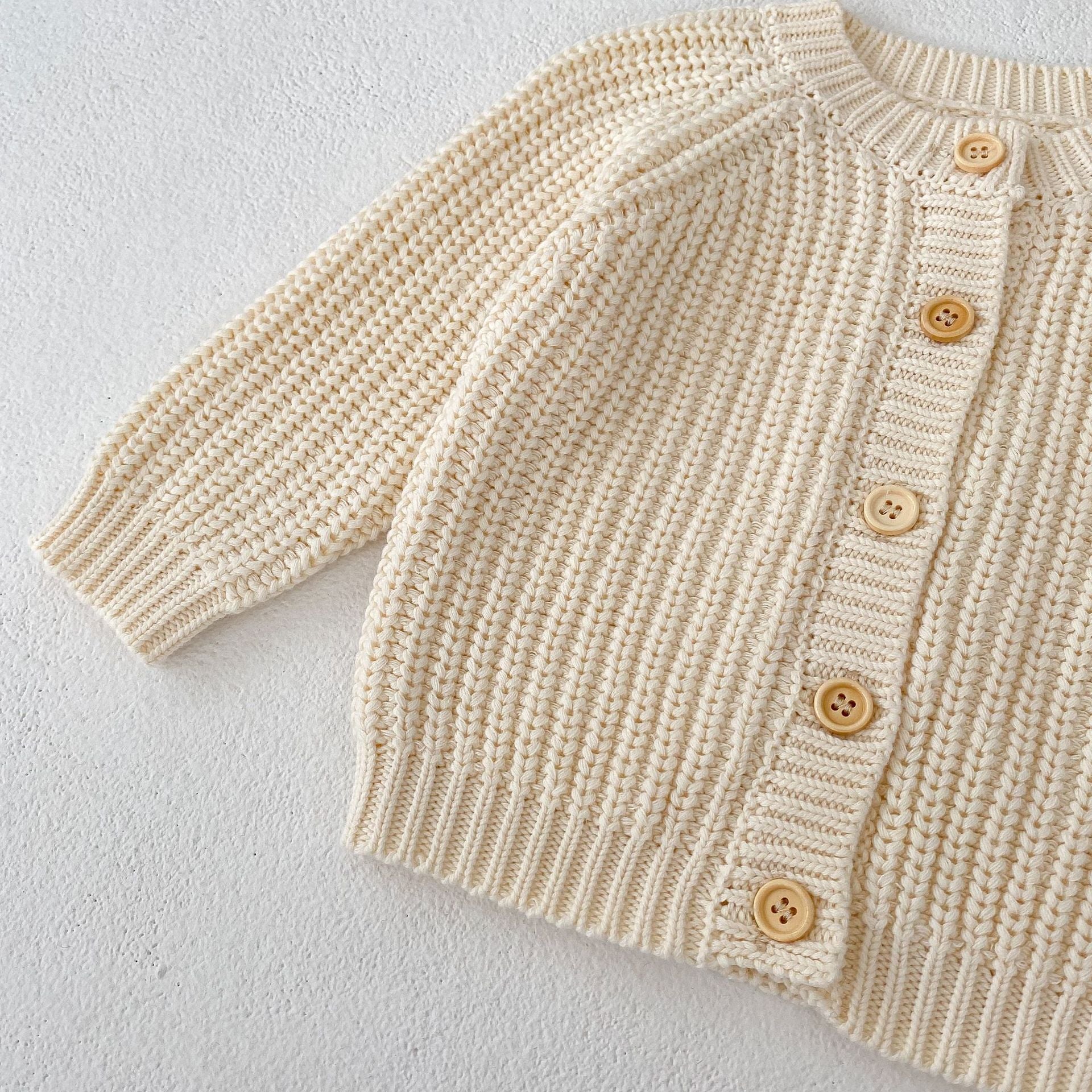 【BABY】ざっくり編み  カーディガン/ニット帽 CawaKomostore