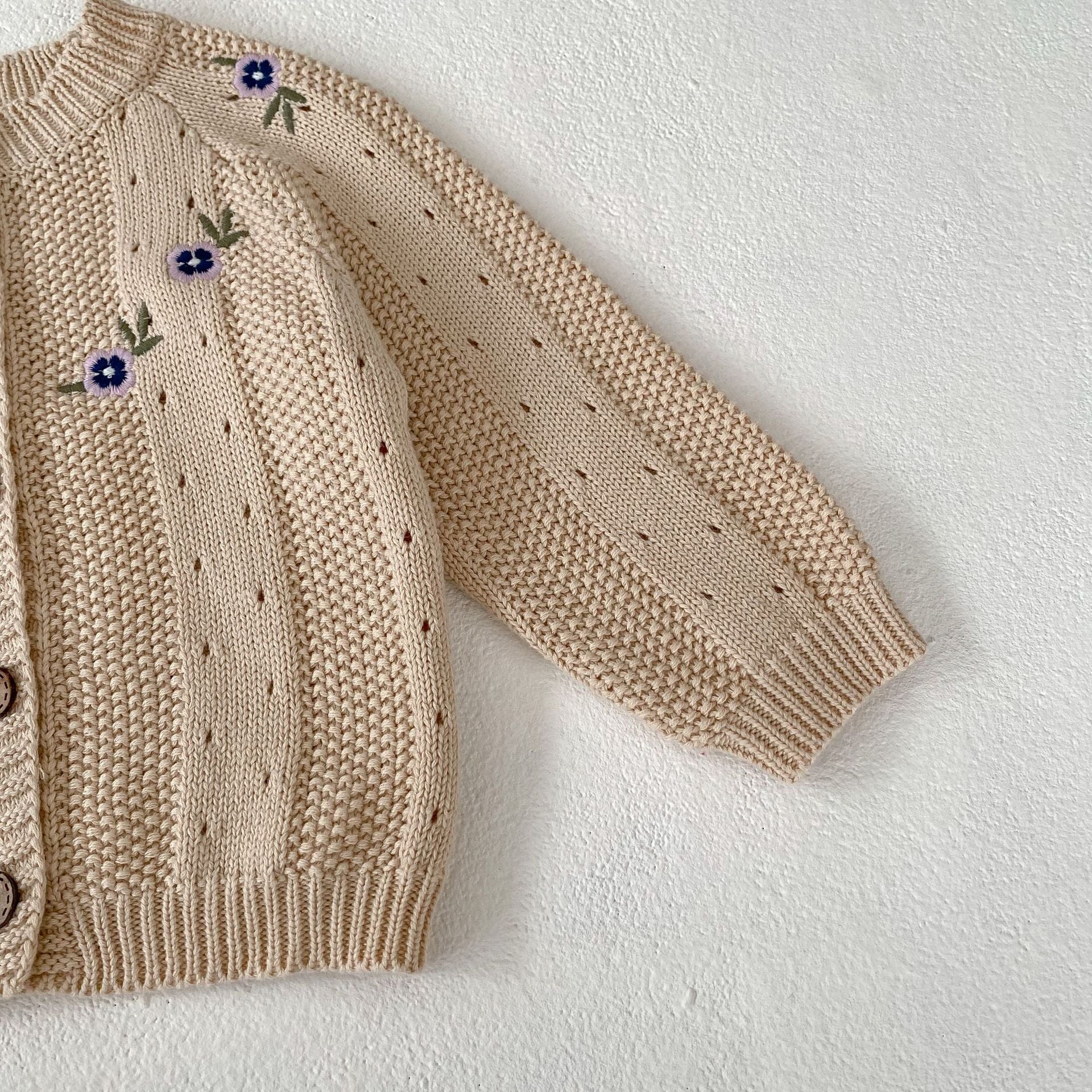 【BABY】 デザインニットフラワーカーディガン/サロペット CawaKomostore