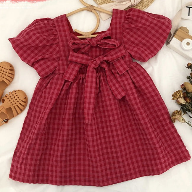 【GIRL】レッドチェック柄ワンピース CawaKomostore