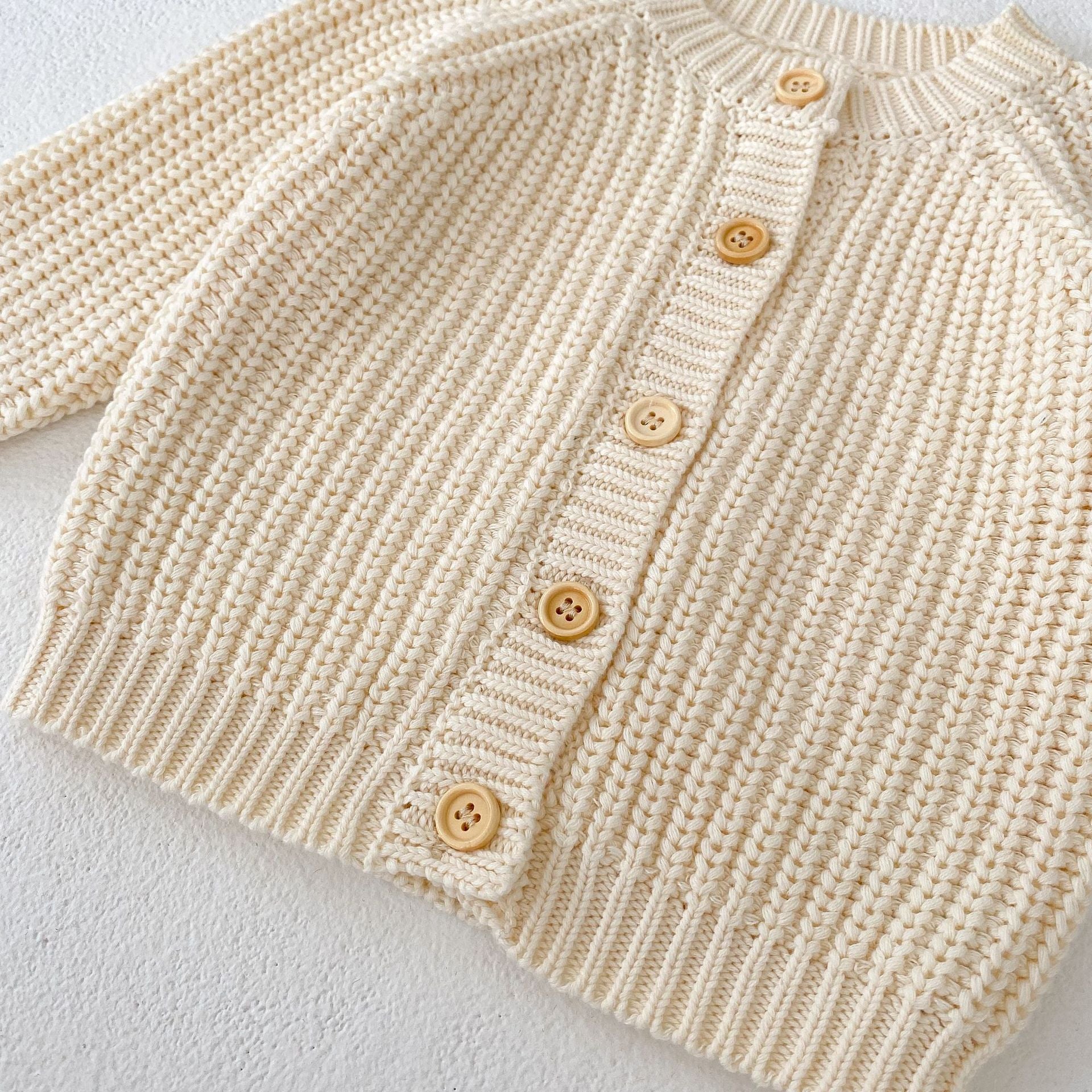【BABY】ざっくり編み  カーディガン/ニット帽 CawaKomostore