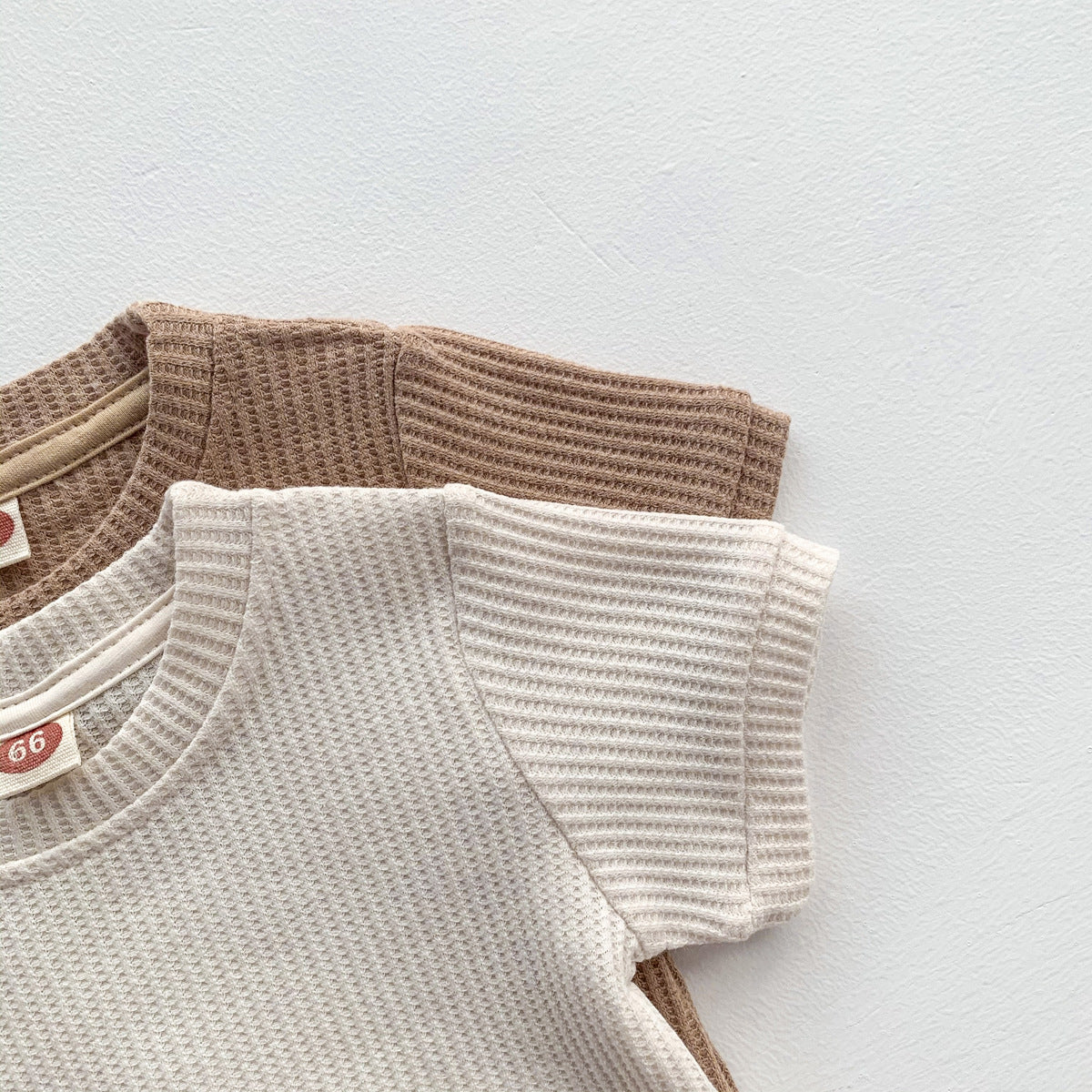 【BABY】ナチュラルカラーリブロンパース CawaKomostore