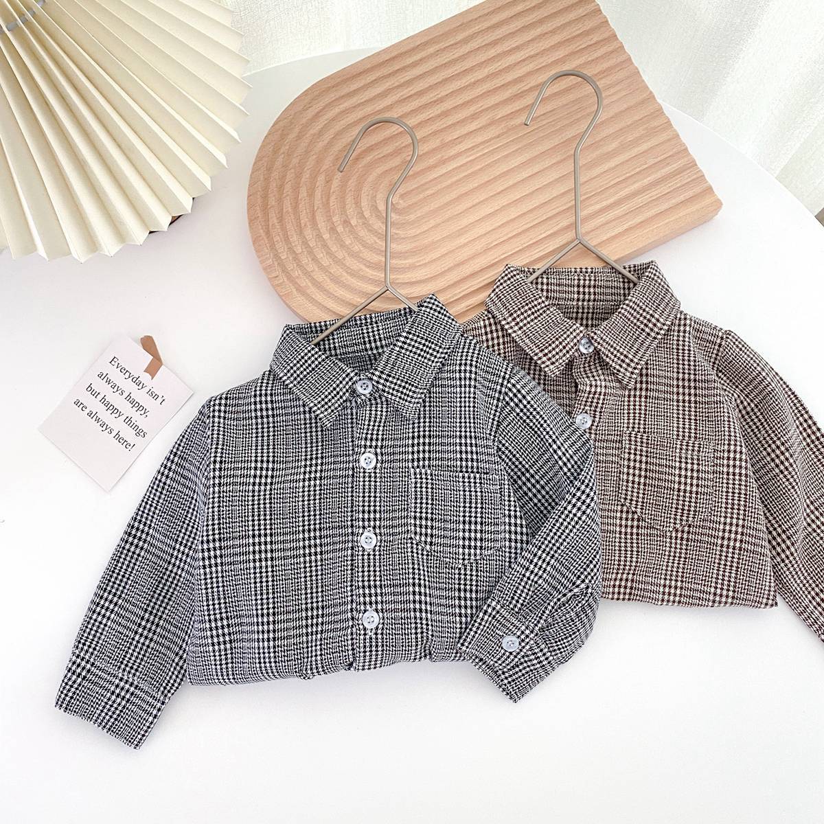 【BABY】グレンチェック ロンパース CawaKomostore