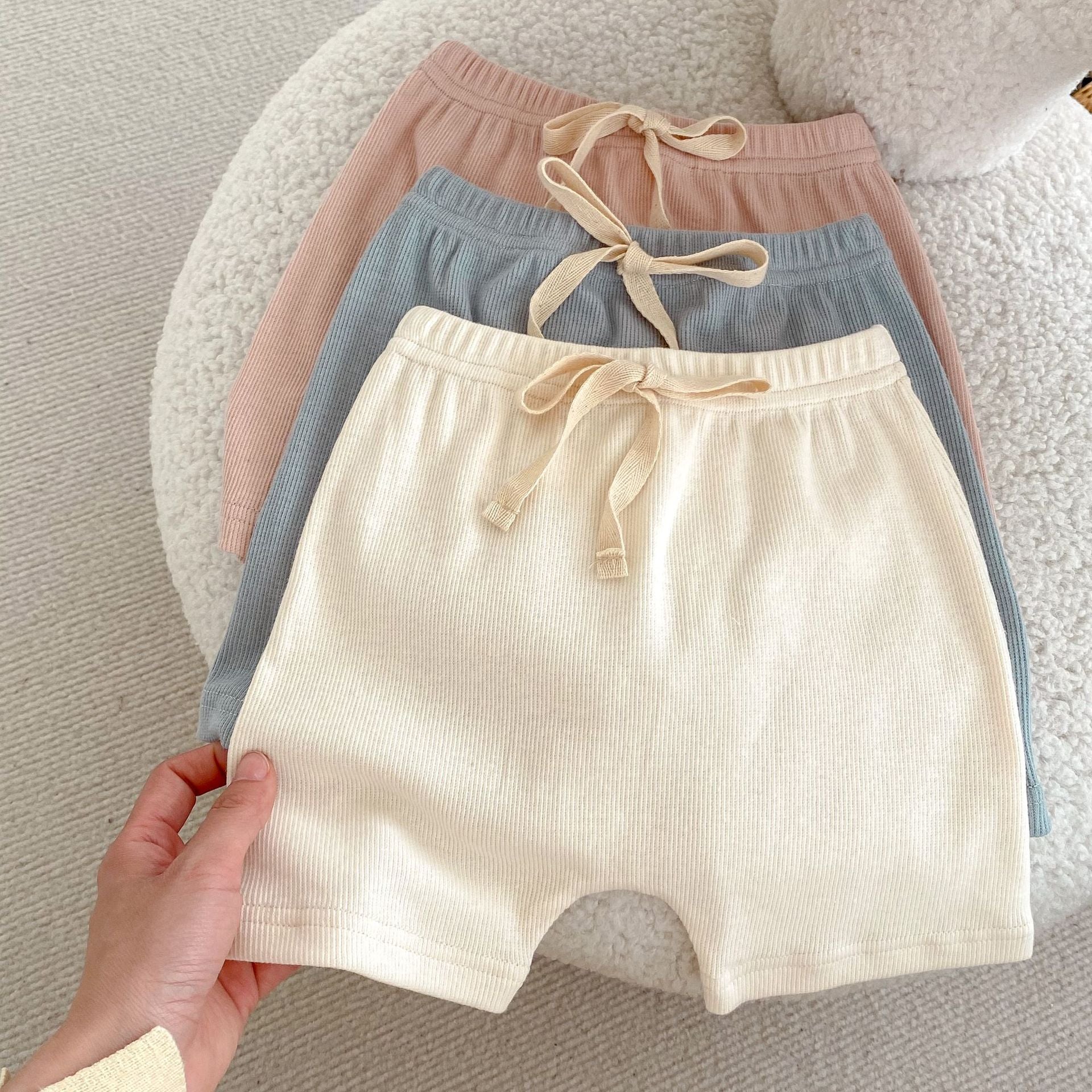 【BABY】コットンシンプルデザイン短パン CawaKomostore