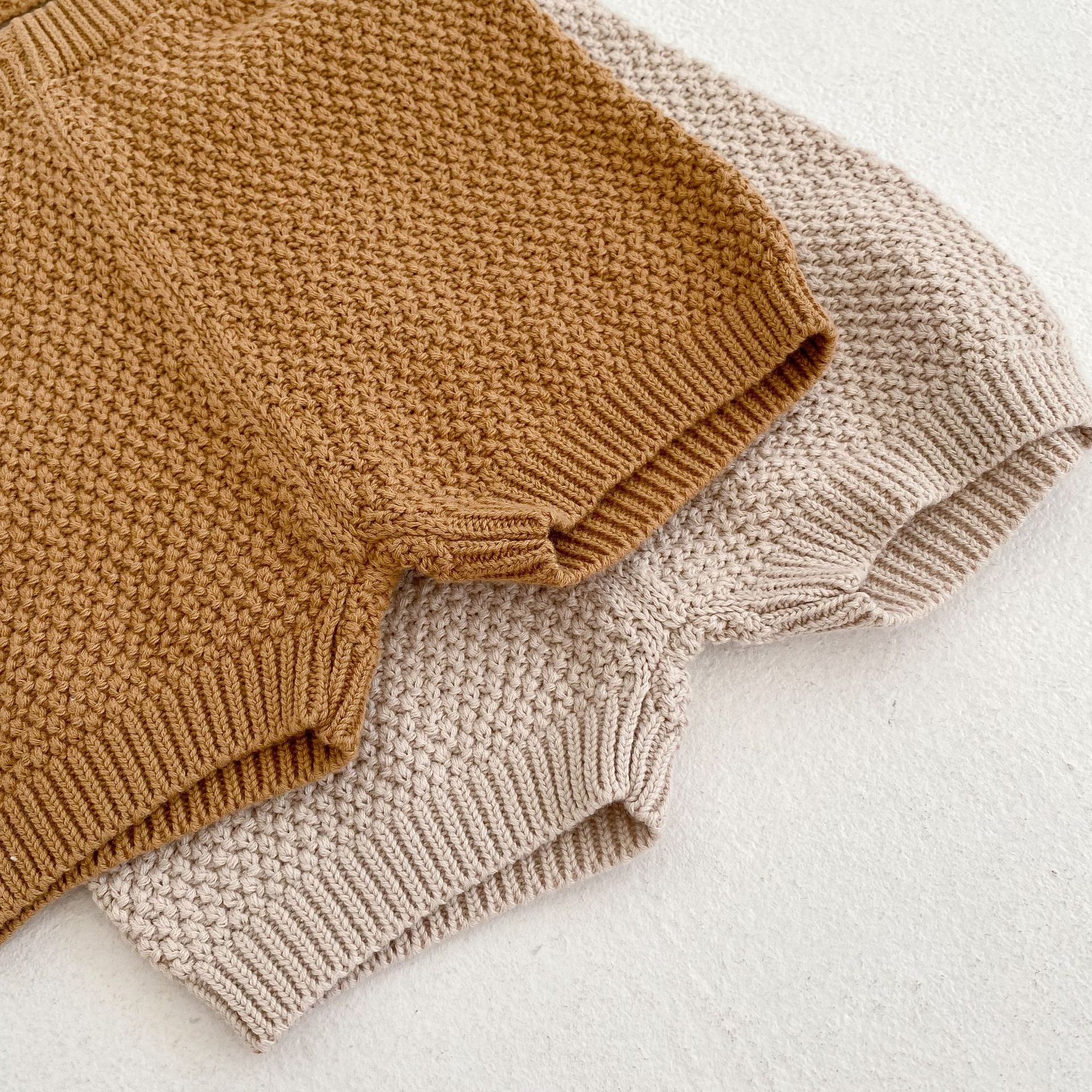 【BABY】Plain Pattern Knit Set Up CawaKomostore