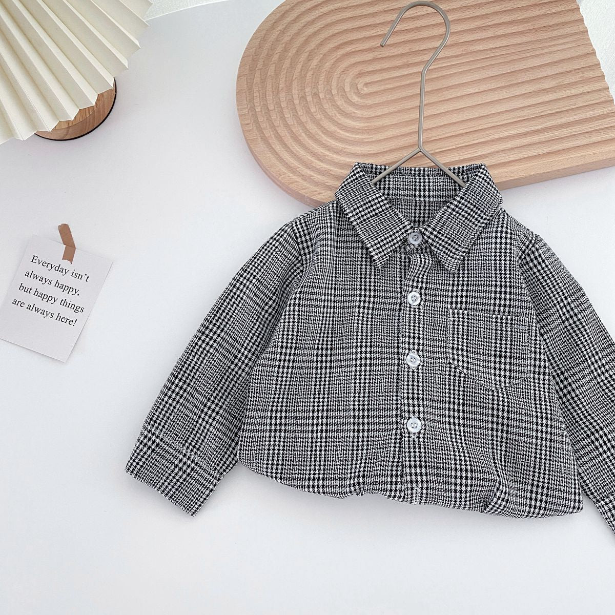 【BABY】グレンチェック ロンパース CawaKomostore