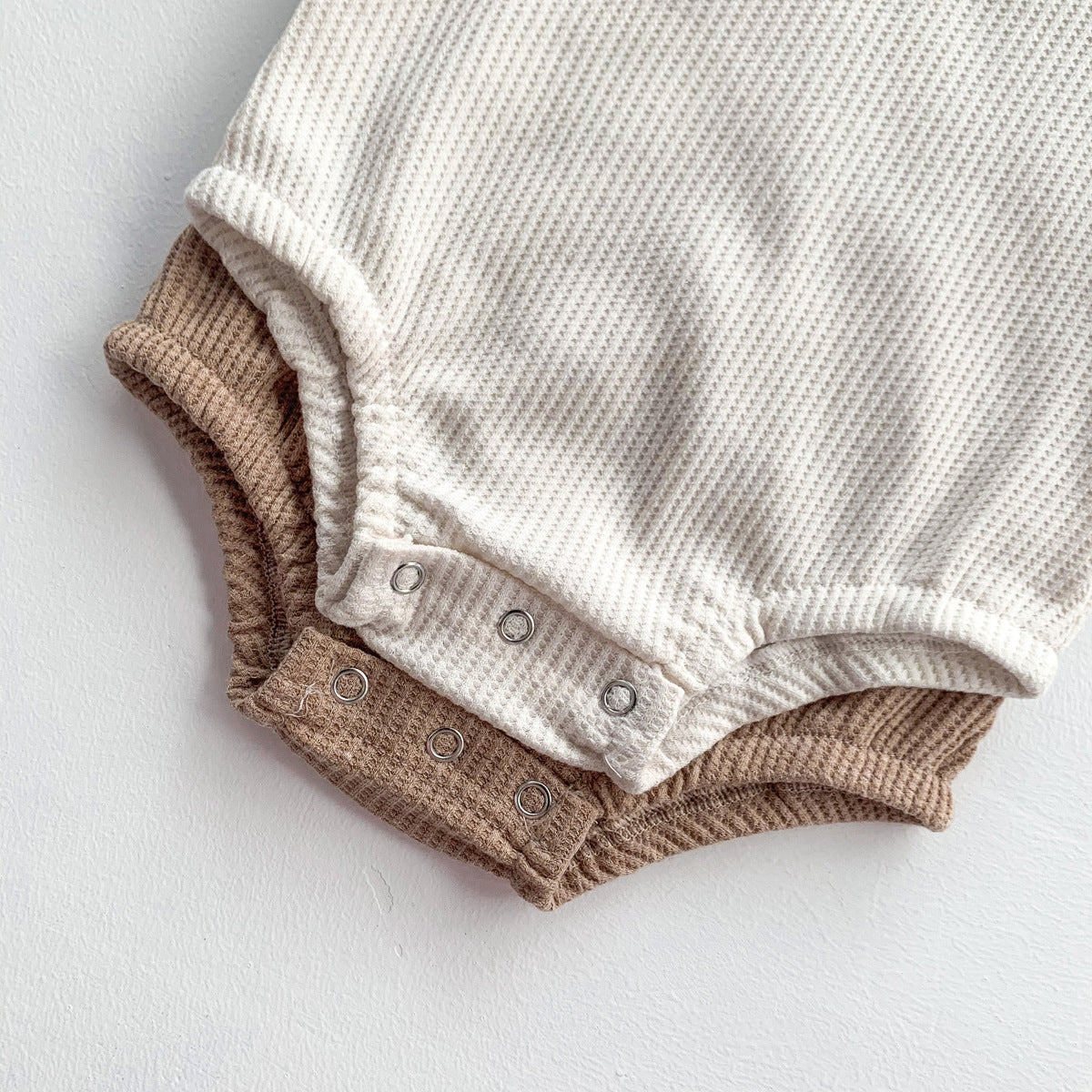 【BABY】ナチュラルカラーリブロンパース CawaKomostore