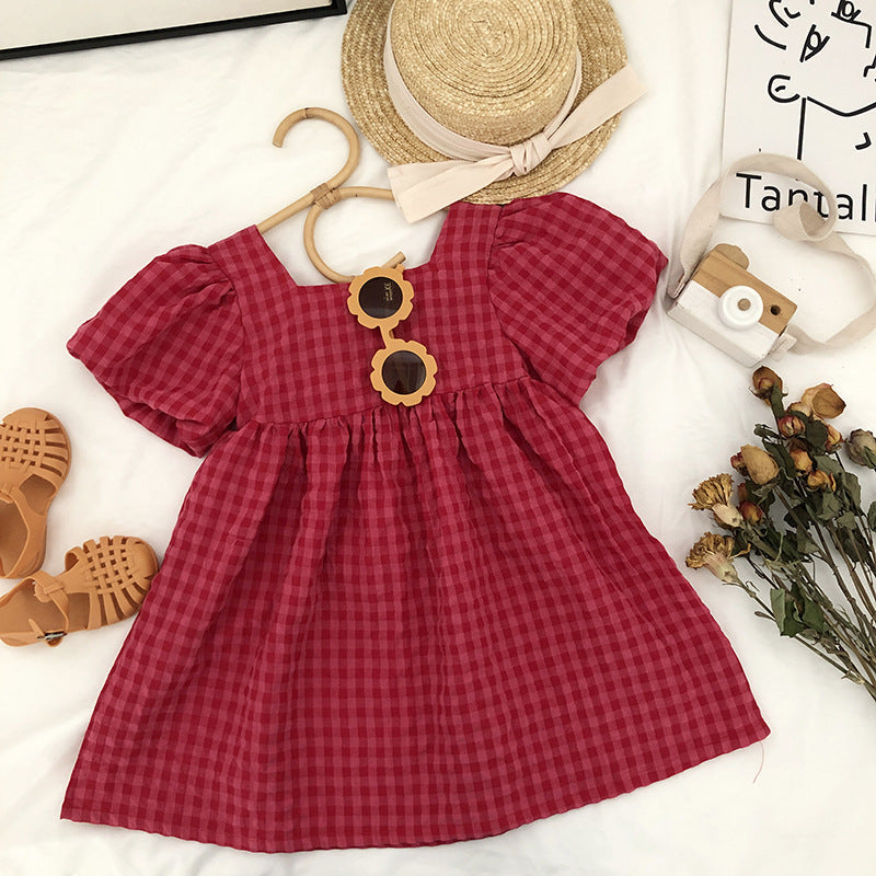 【GIRL】レッドチェック柄ワンピース CawaKomostore