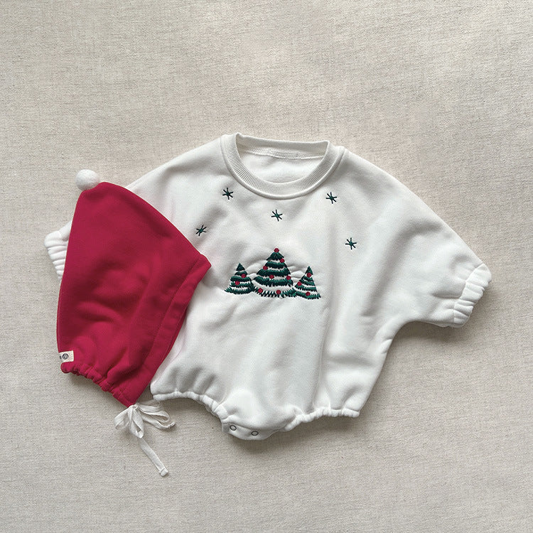 【クリスマス】ツリーデザイン ロンパース CawaKomostore