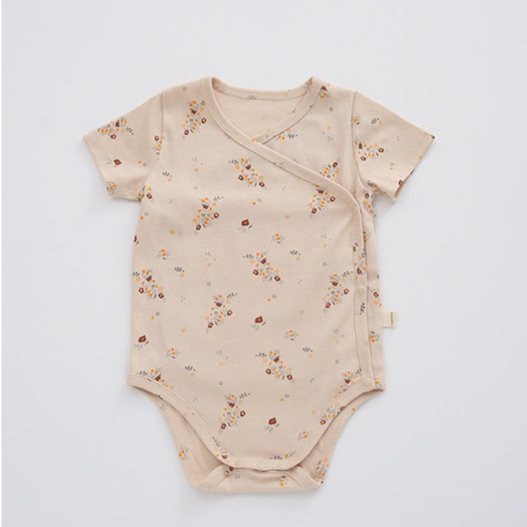 【BABY】総柄デザイン半袖肌着ロンパース 8style CawaKomostore