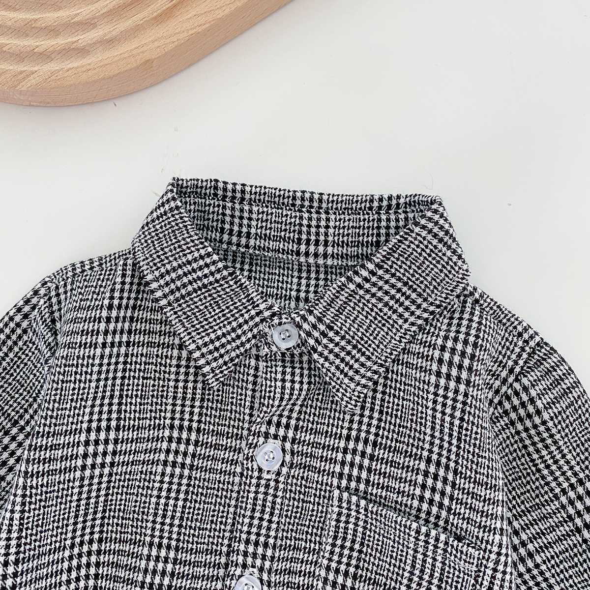 【BABY】グレンチェック ロンパース CawaKomostore