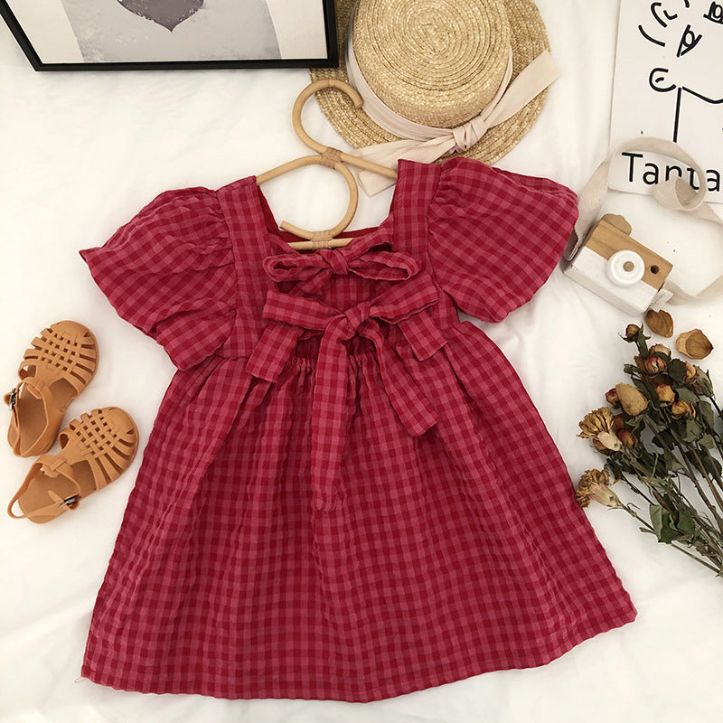 【GIRL】レッドチェック柄ワンピース CawaKomostore