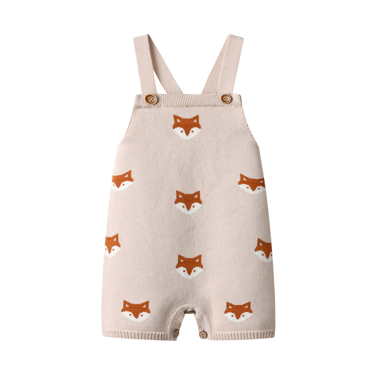 【BABY】きつねさんニットサロペット🦊🦊🦊 CawaKomostore