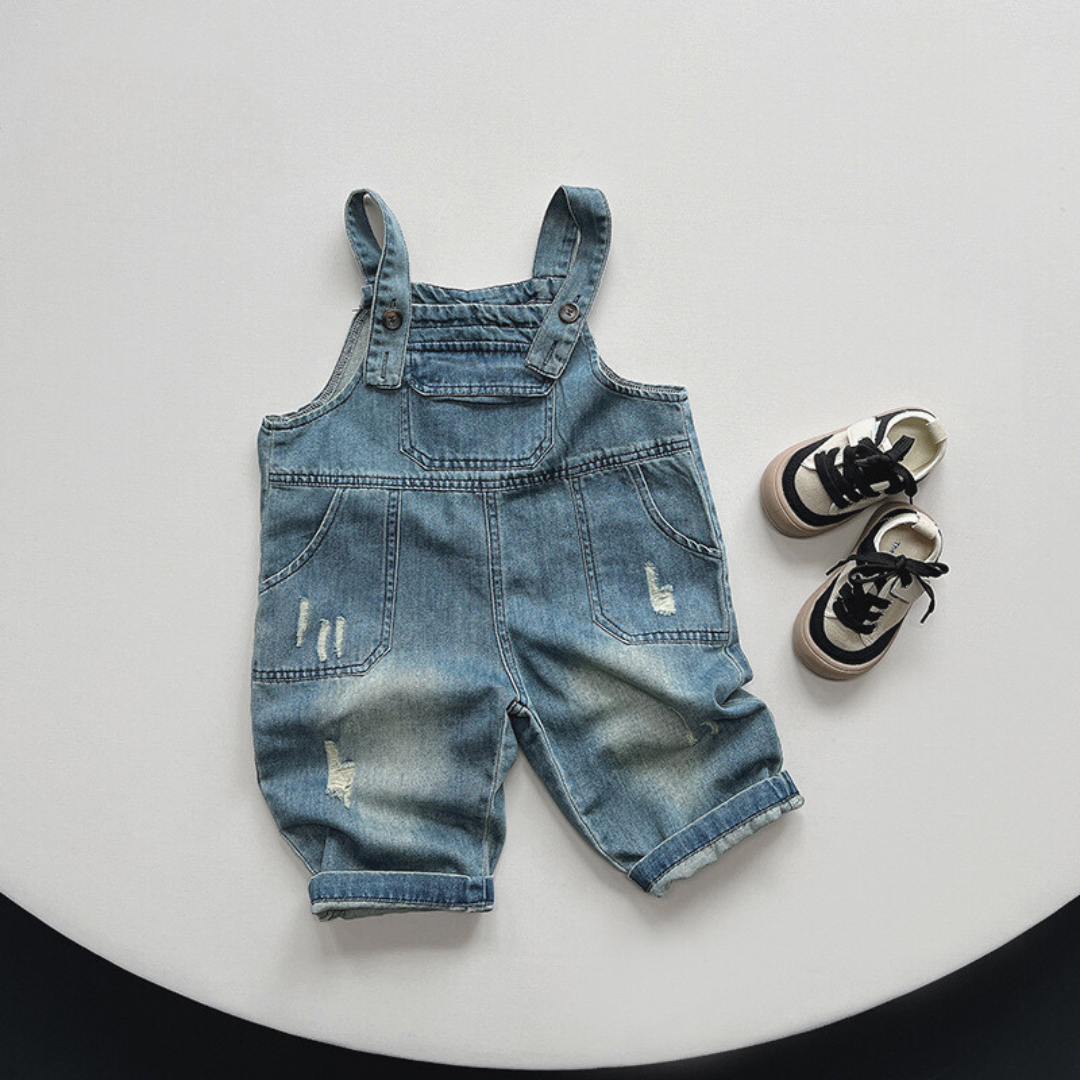 【BABY】ダメージデニムオーバーオール CawaKomostore